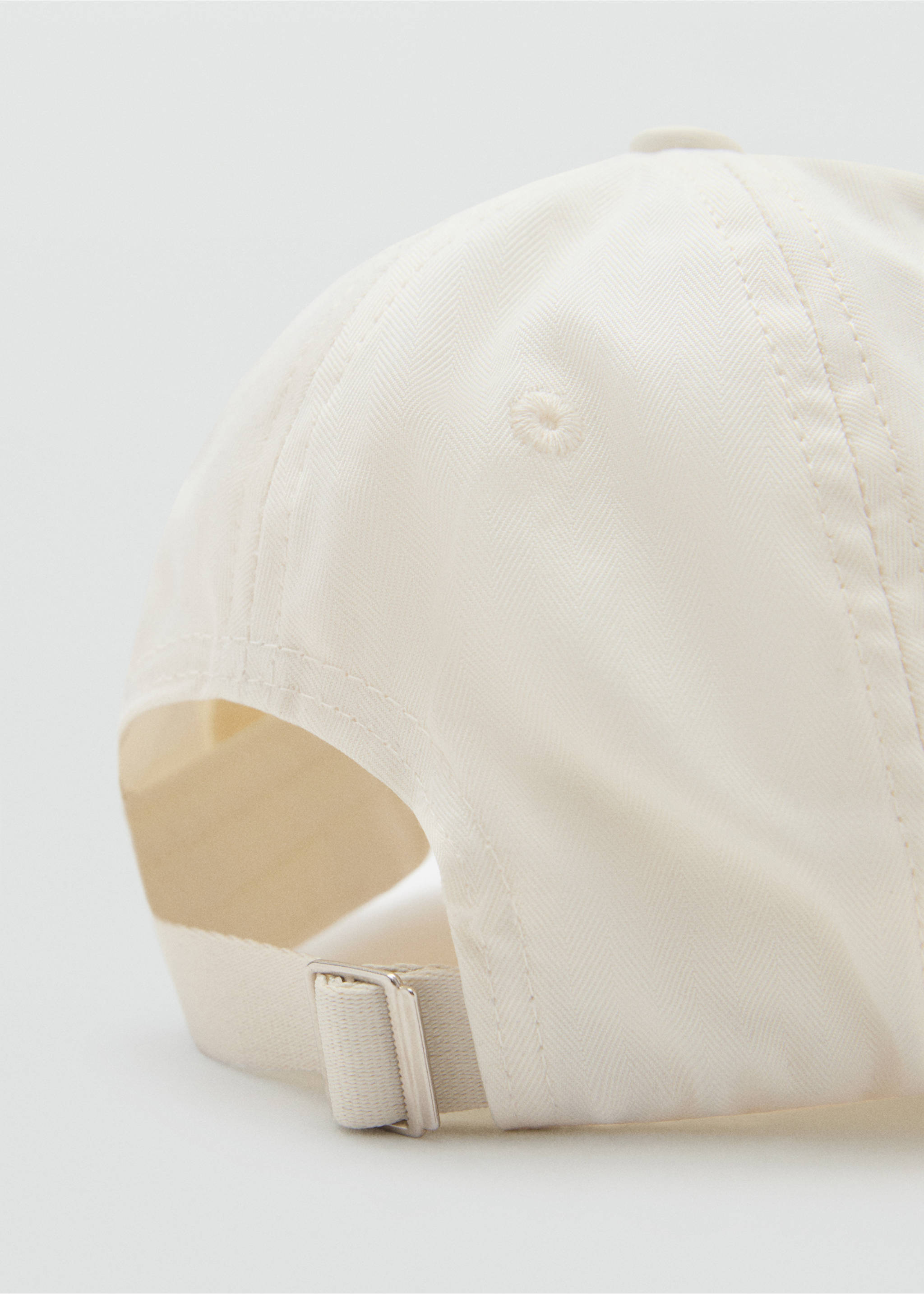 Schirmmütze aus Baumwolle - Detail des Artikels 1, Weiß. Ref: 17082924-00.