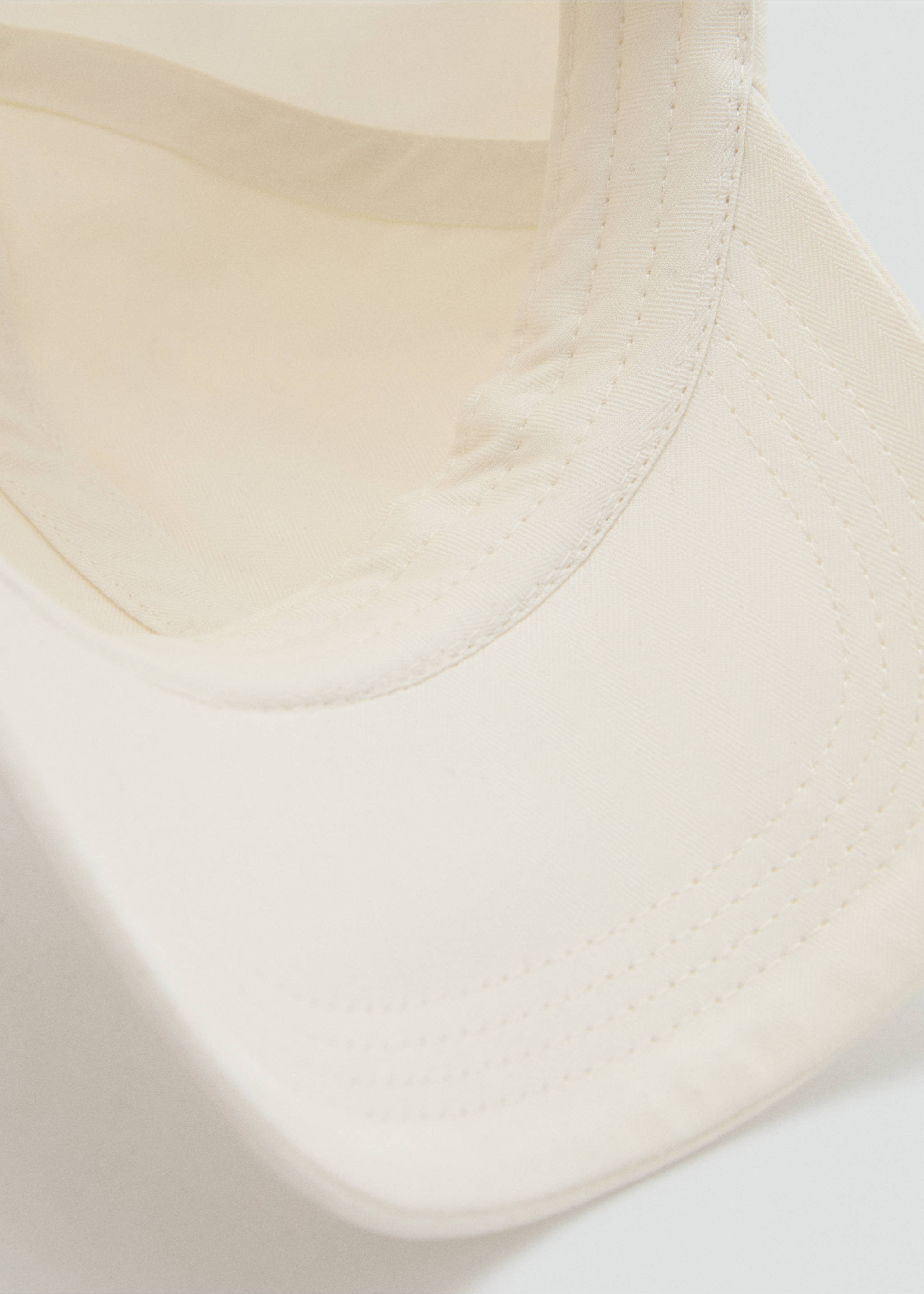 Schirmmütze aus Baumwolle - Detail des Artikels 2, Weiß. Ref: 17082924-00.