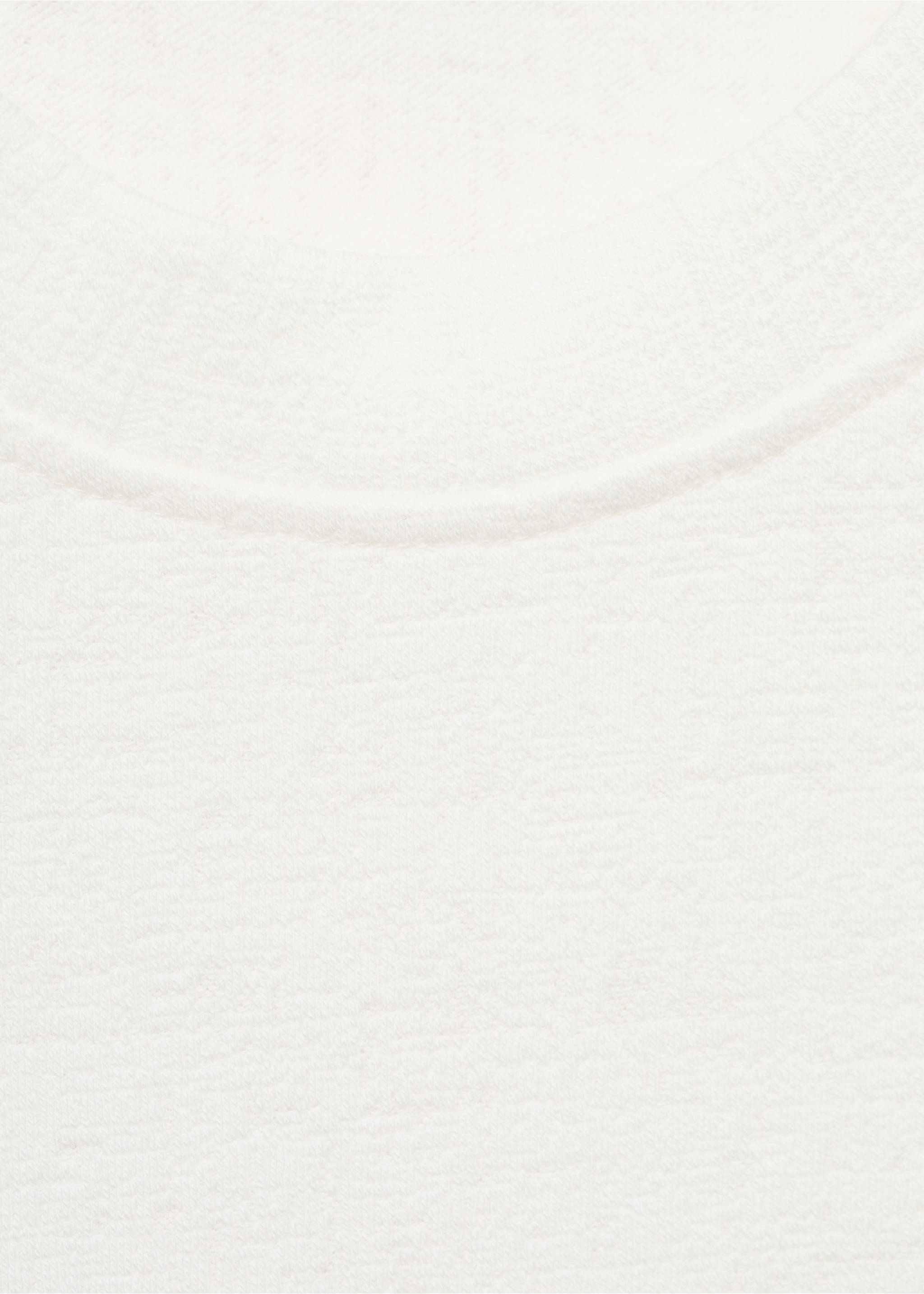 Strukturiertes Baumwoll-Shirt - Detail des Artikels 8, Cremeweiß. Ref: 17082925-00.