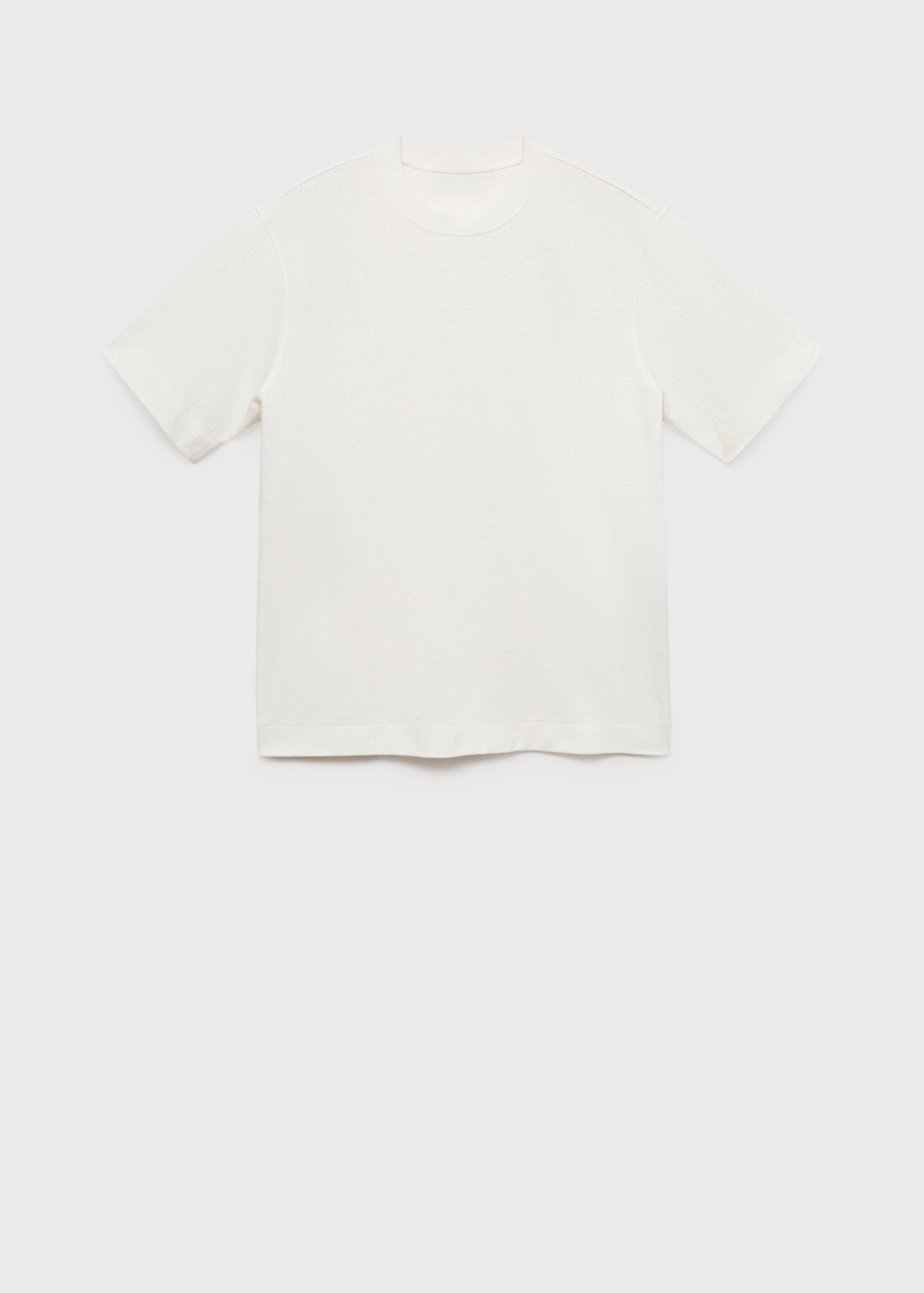 Strukturiertes Baumwoll-Shirt - Artikel ohne Model
