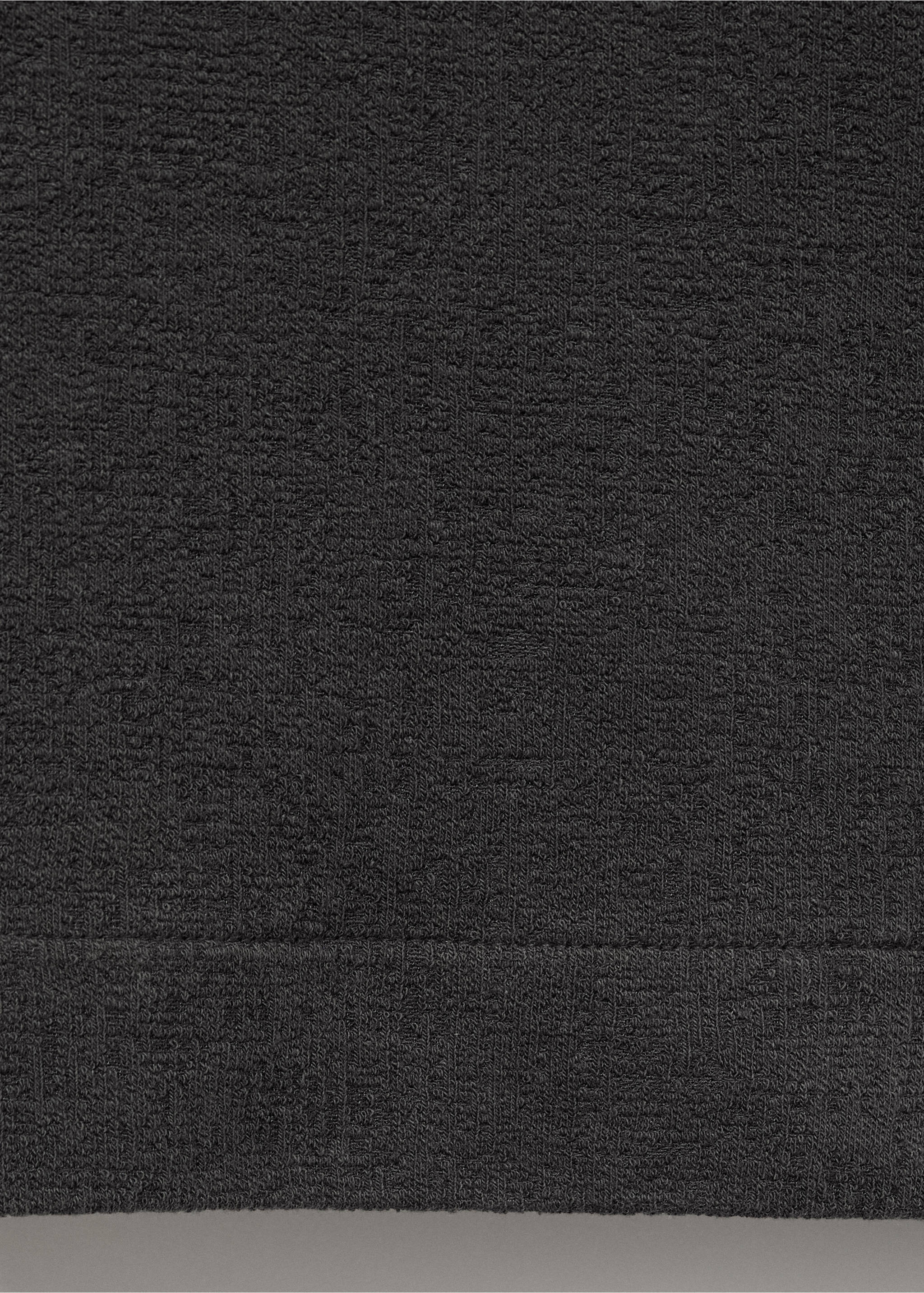Camiseta algodón textura - Detalle del artículo 0, Gris antracita. Ref: 17082925-00.