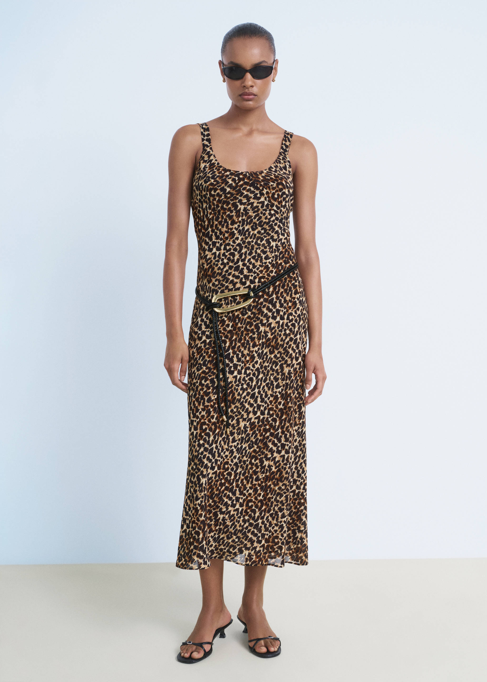 Robe midi léopard - Plan général