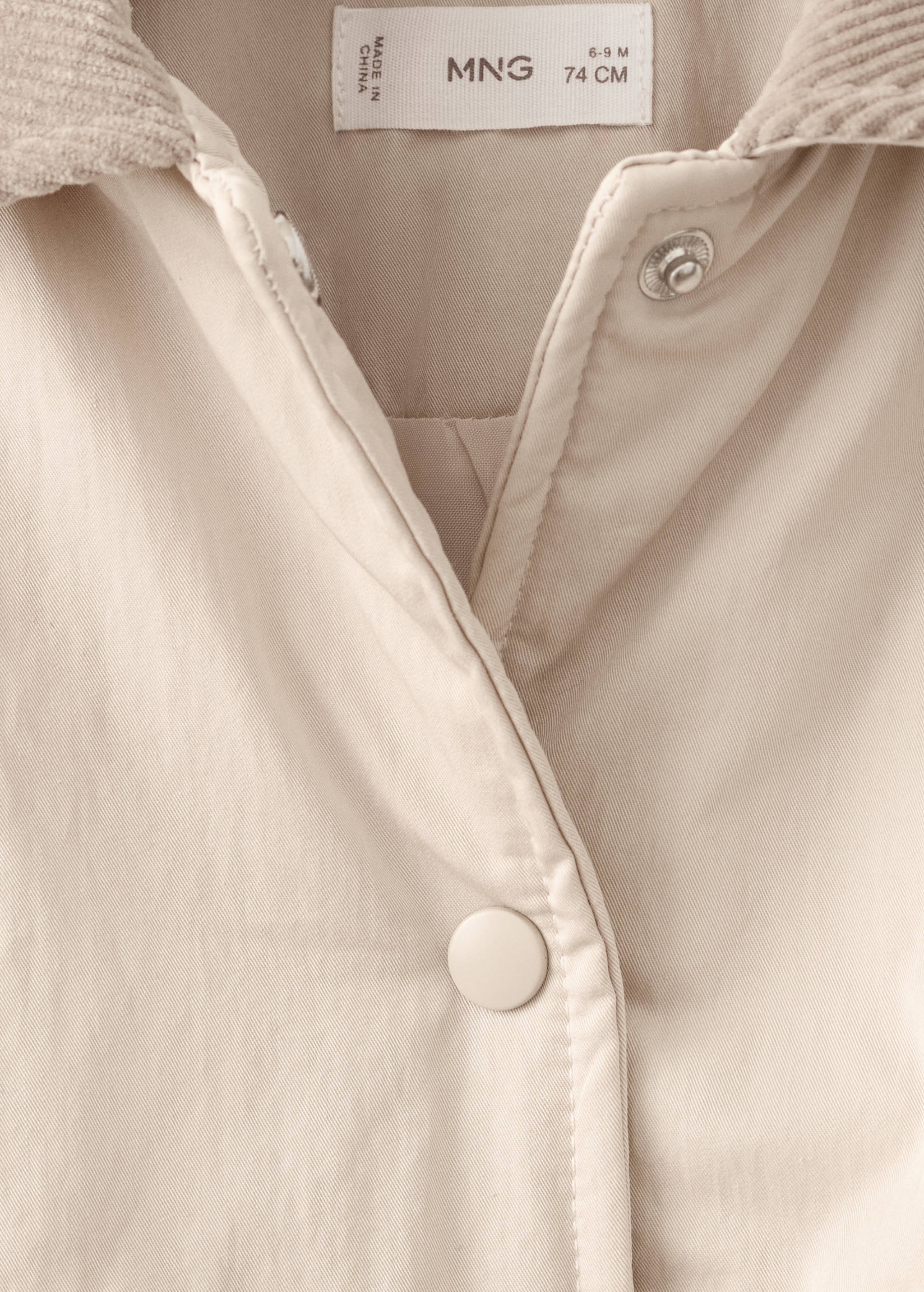Prošívaný anorak s kontrastním límcem - Detail zboží 8