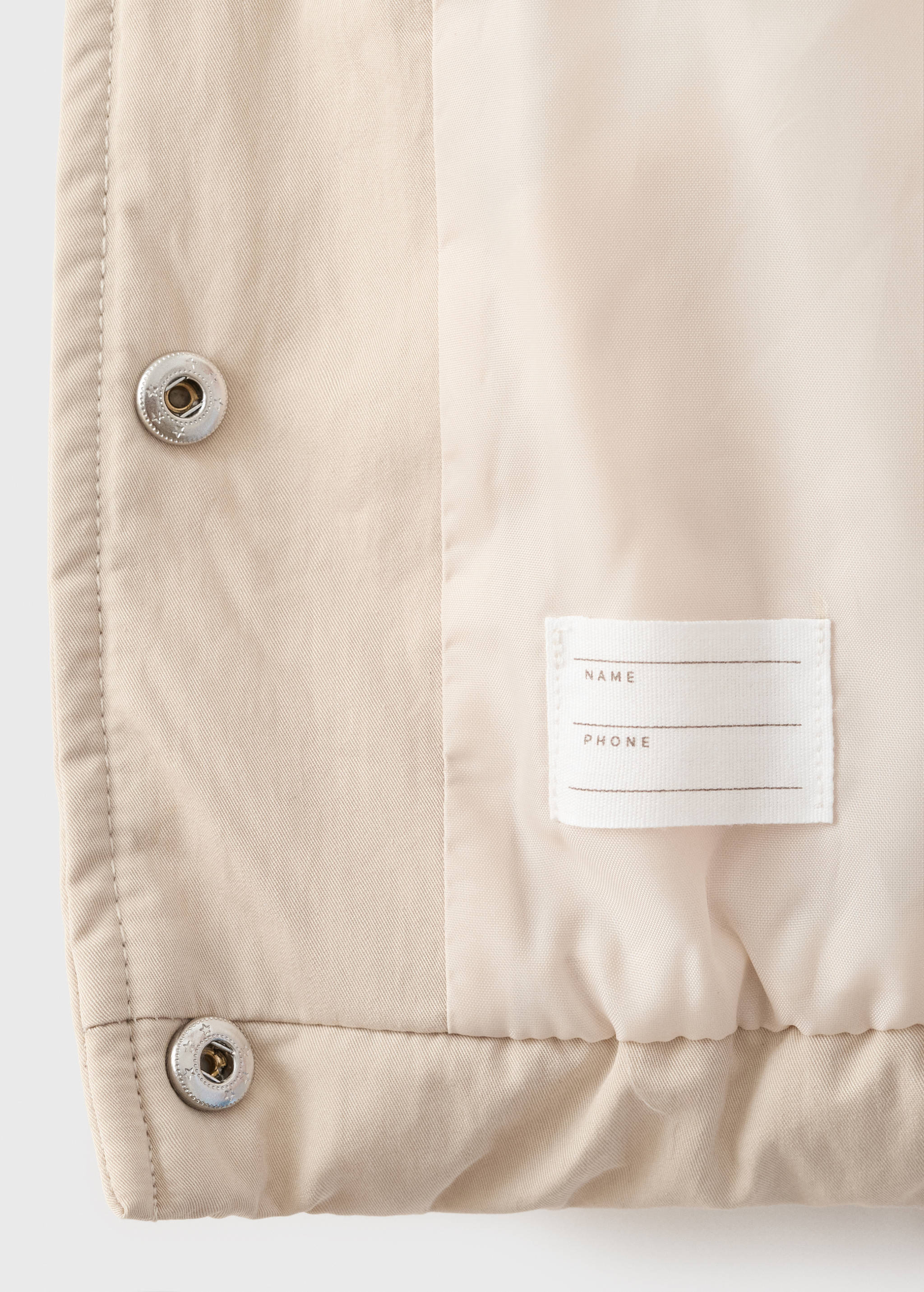 Prošívaný anorak s kontrastním límcem - Detail zboží 0