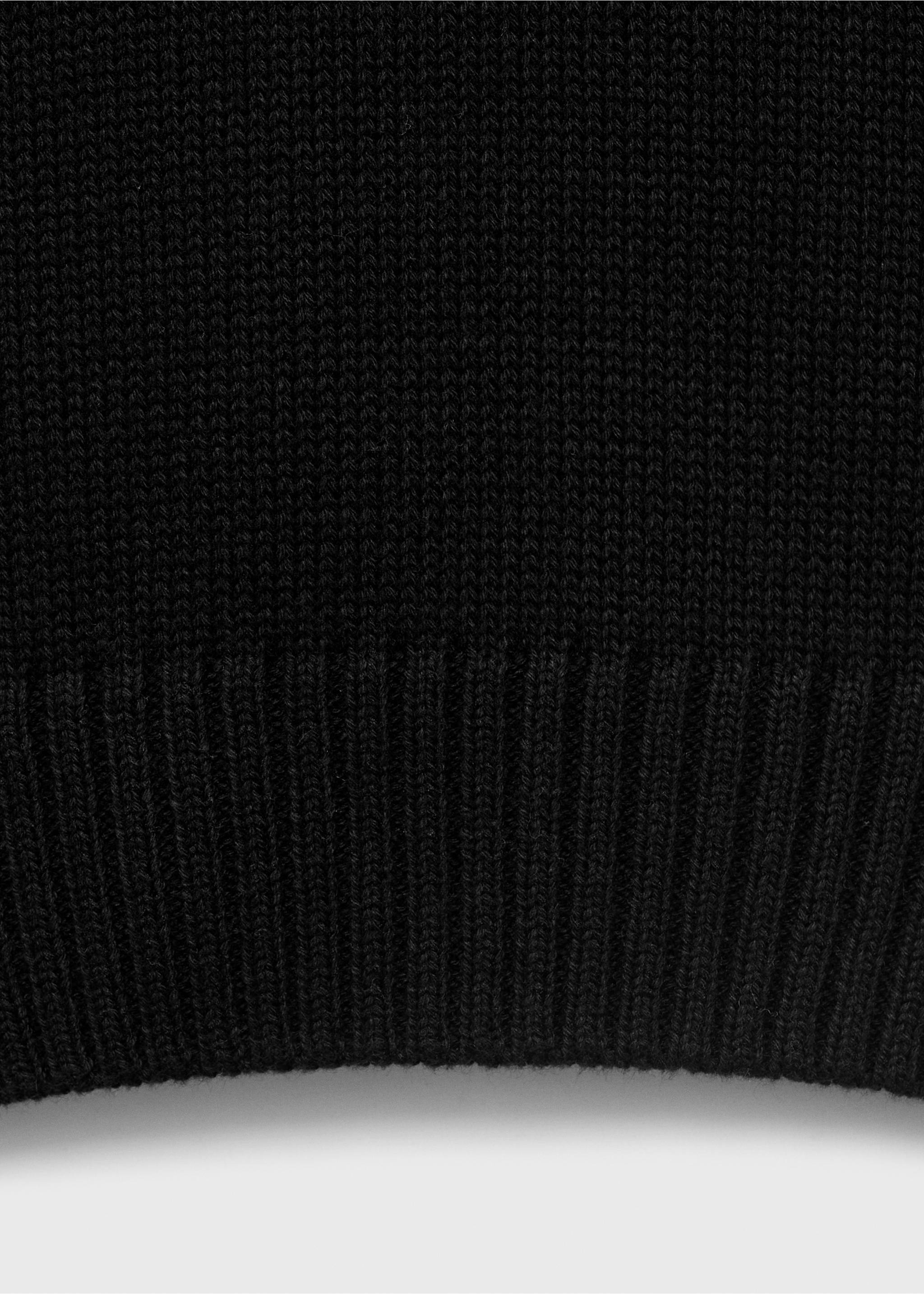 Knitted sweater with cut-out - Details of the article 0, Black. Ref: 17083271-00.