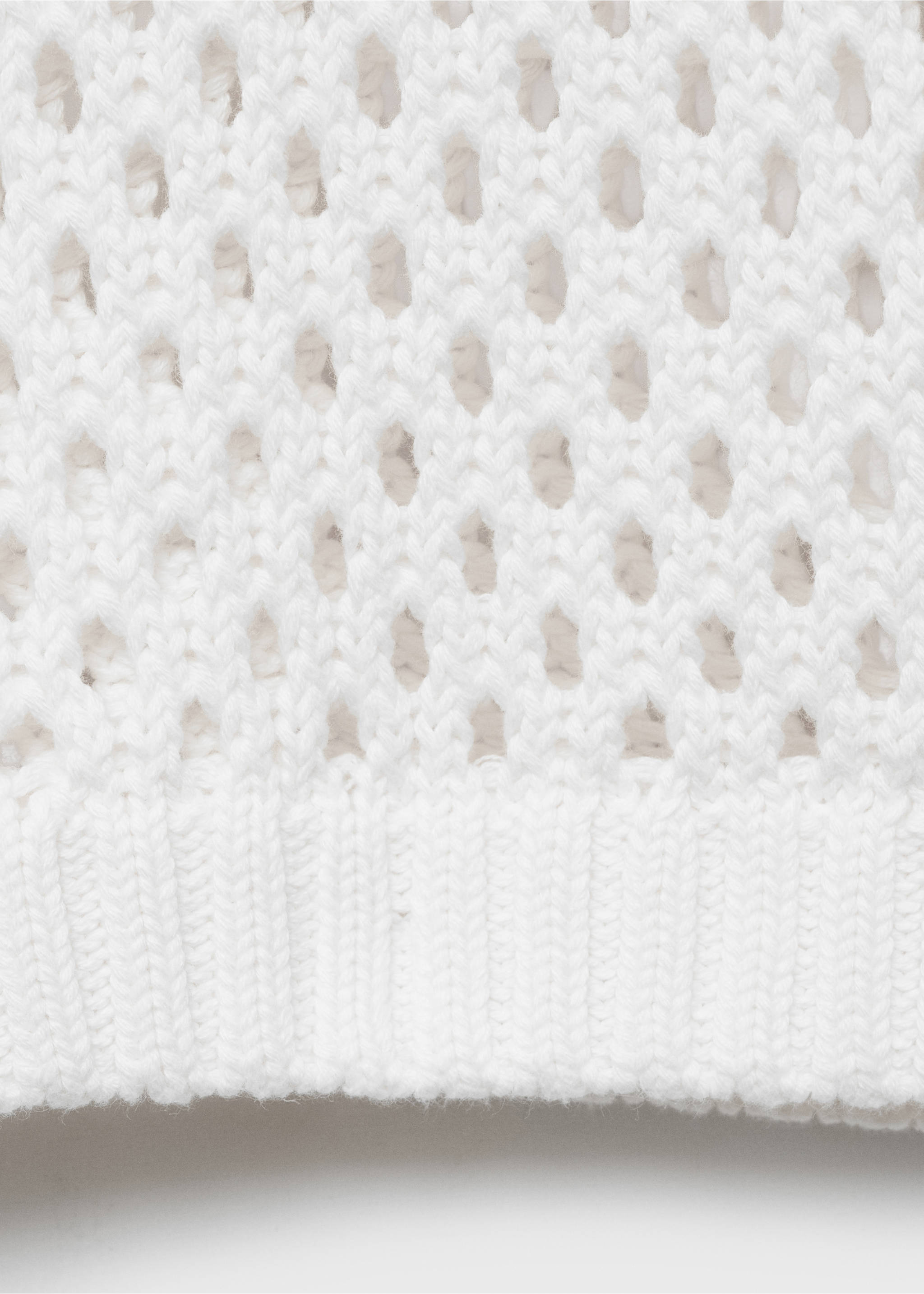 Openwork knit sweater - Details of the article 8, Off White. Ref: 17083272-00.