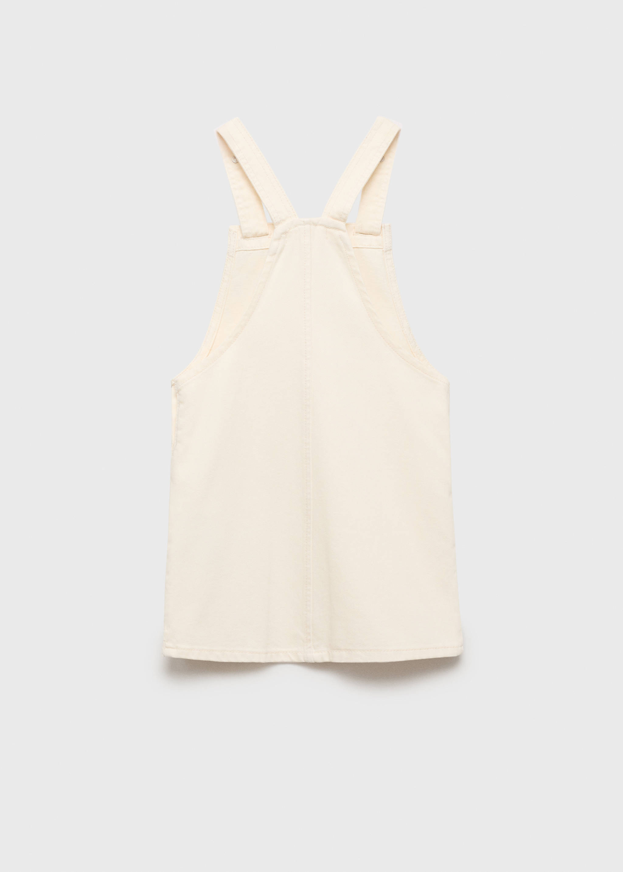 Kurzer Jeans-Latzrock - Rückseite des Artikels