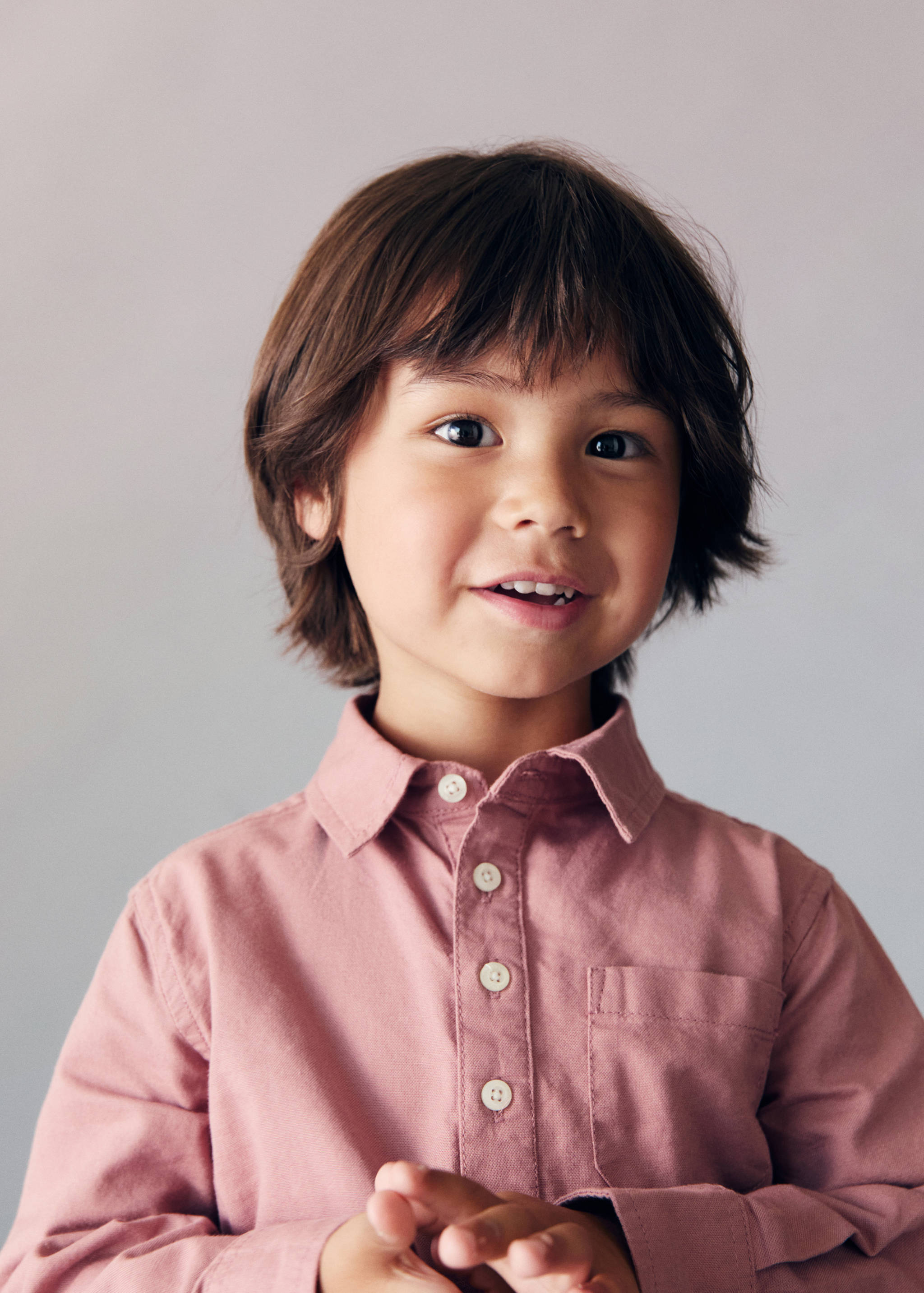 Cotton polo-neck shirt - Details of the article 1