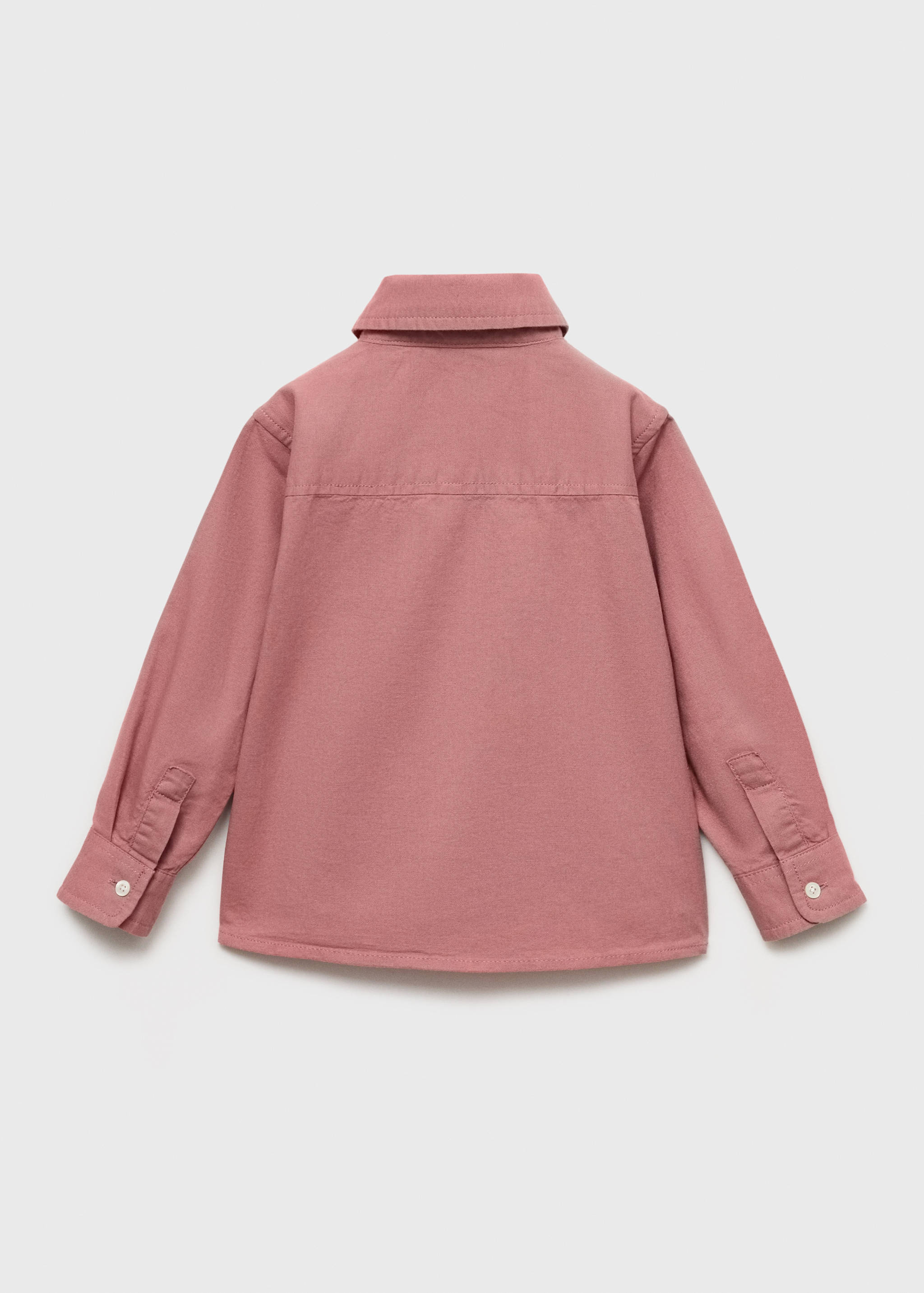 Cotton polo-neck shirt - Reverse of the article