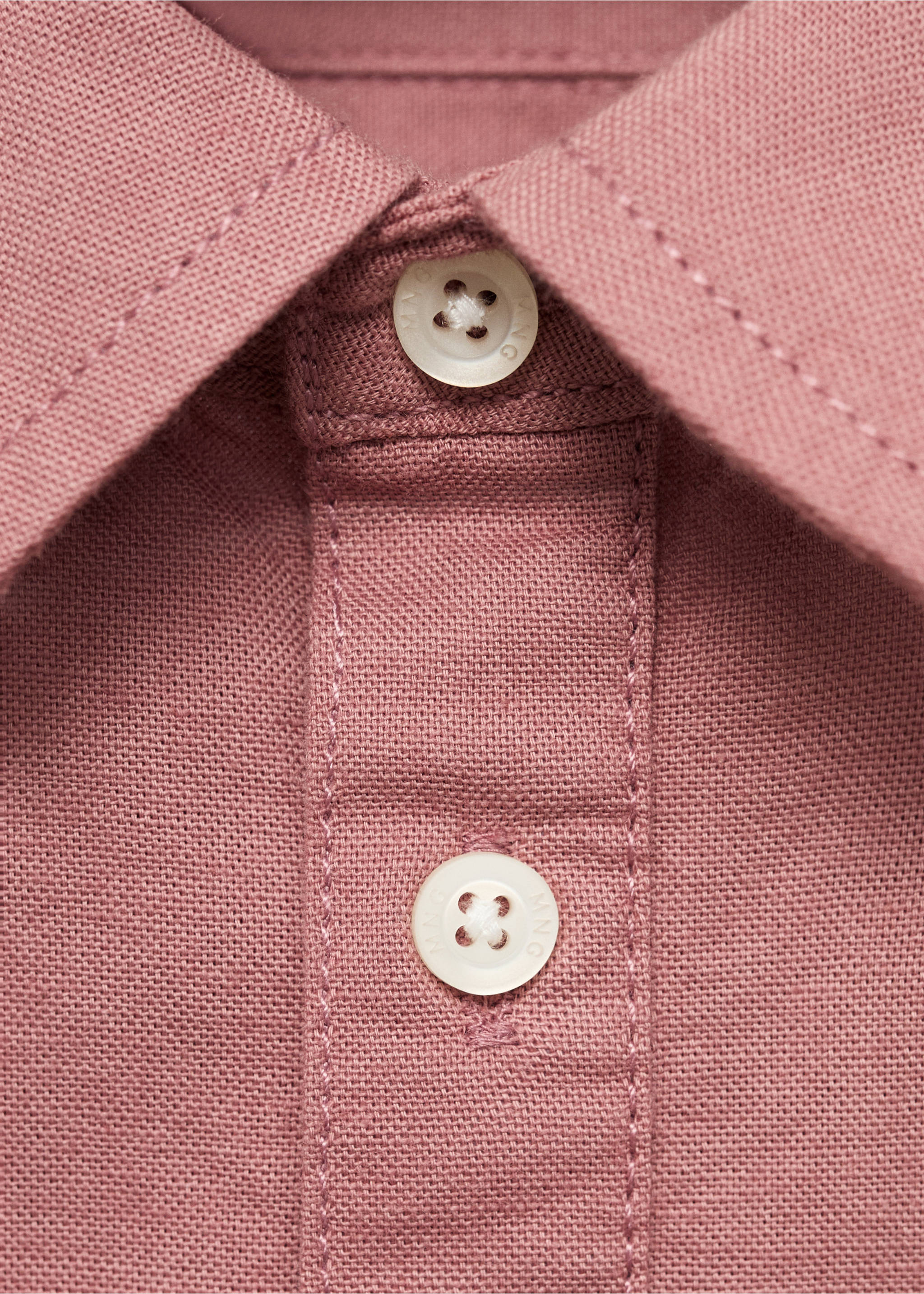 Chemise coton col polo - Détail de l'article 0, Lie de vin. Ref: 17083276-00.