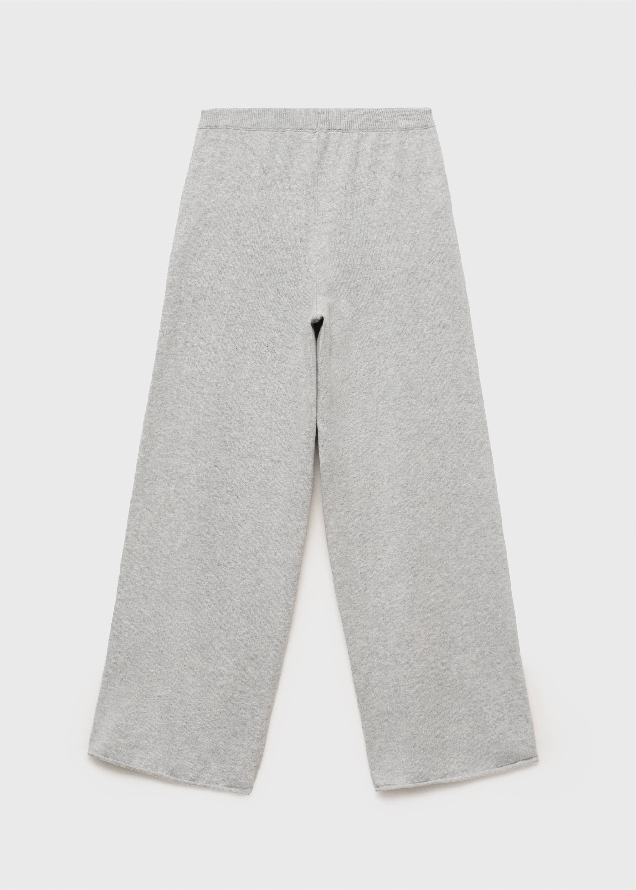 Cotton-knit trousers - Reverse of the article, Light Heather Grey. Ref: 17083277-00.