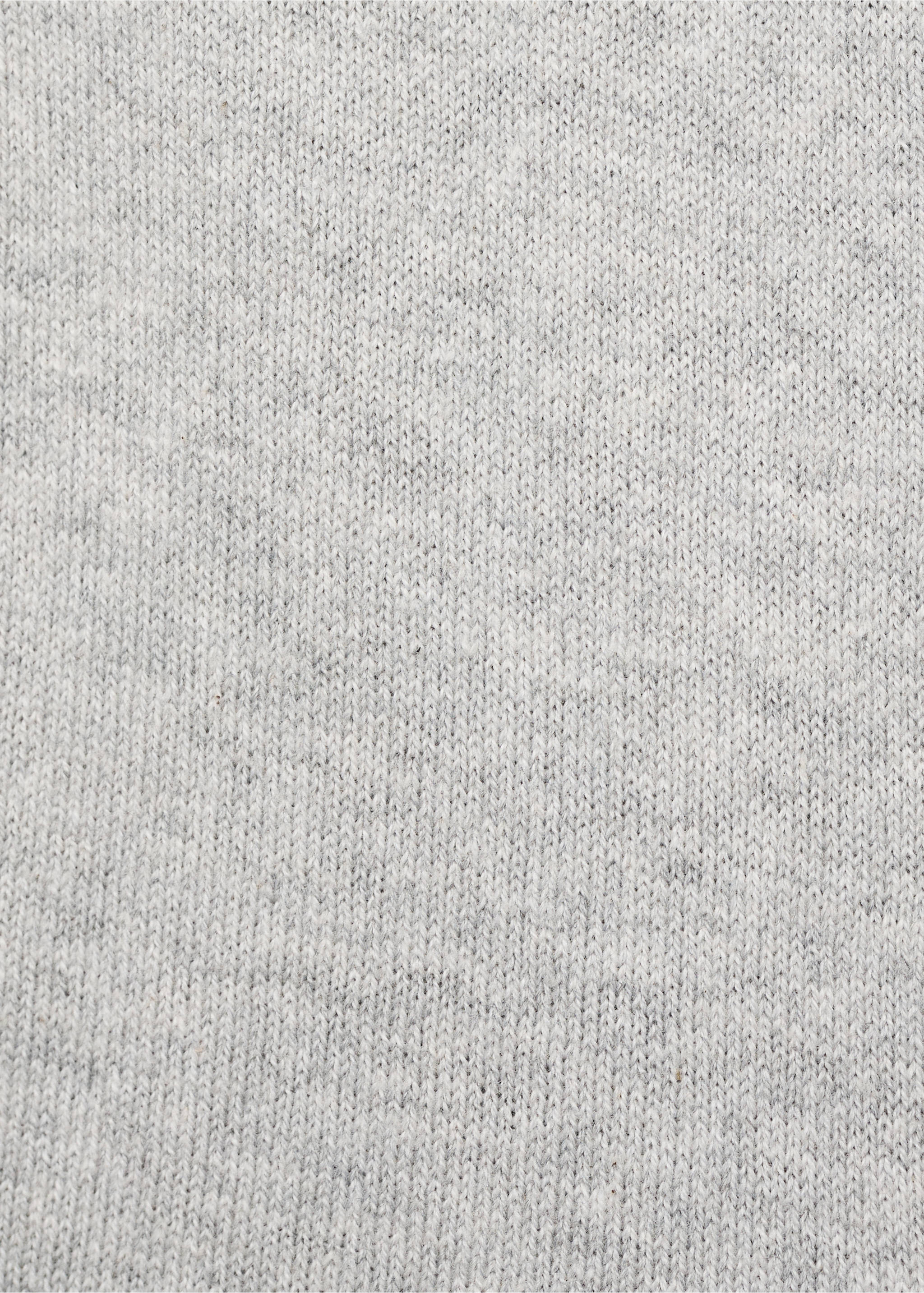 Cotton-knit trousers - Details of the article 0, Light Heather Grey. Ref: 17083277-00.