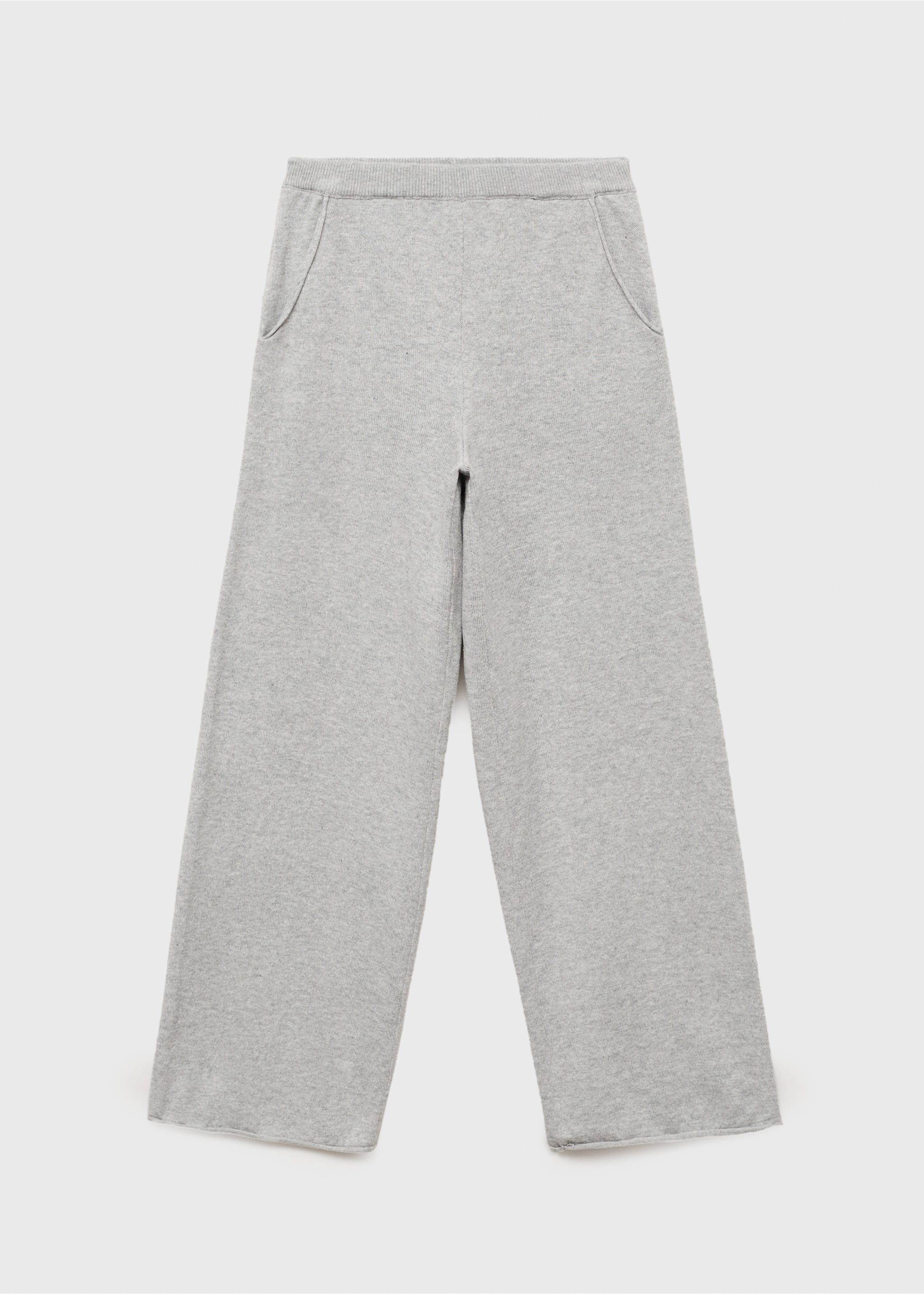 Cotton-knit trousers - Article without model, Light Heather Grey. Ref: 17083277-00.