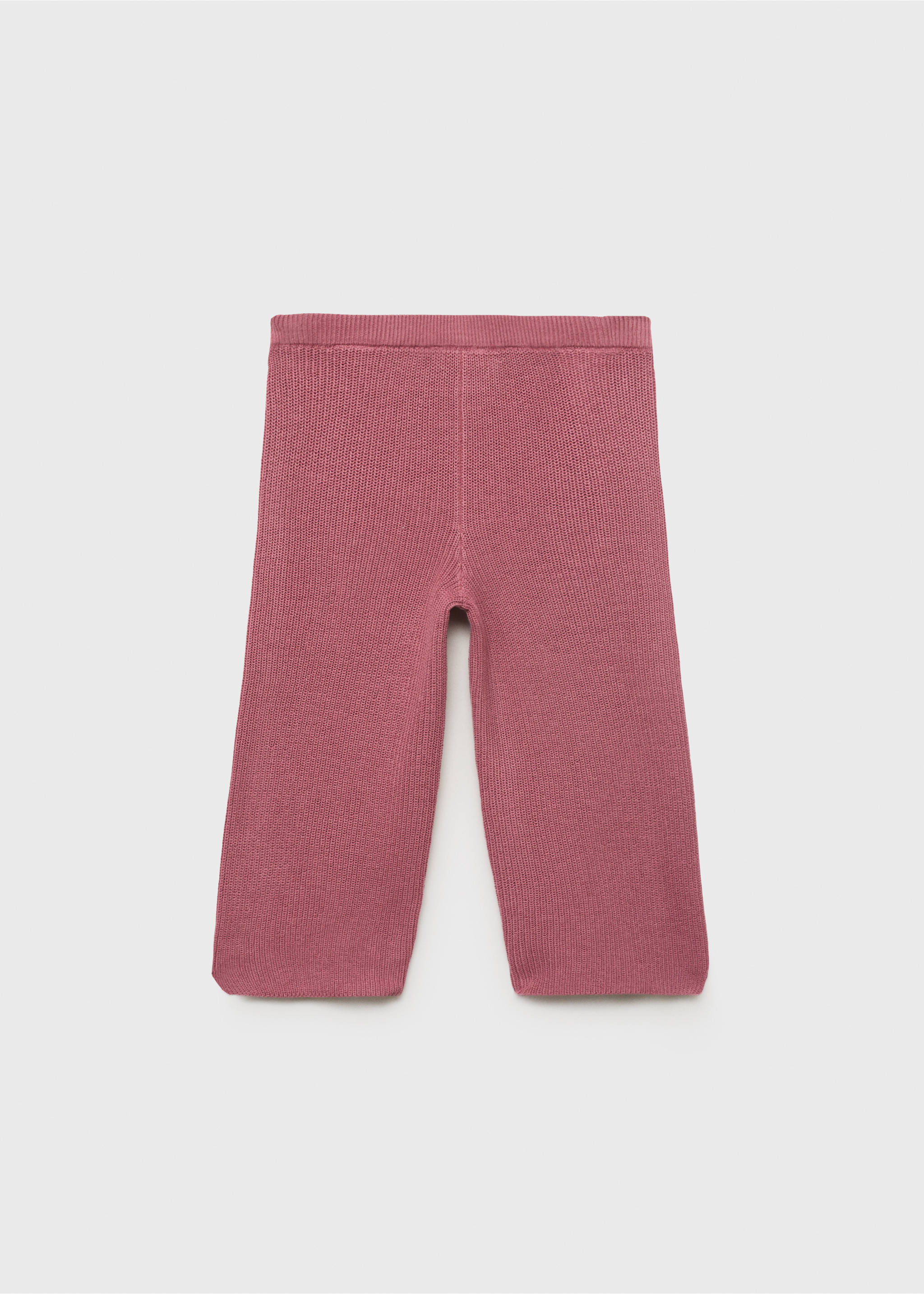 Pantalon maille coton - Verso de l’article, Cerise. Ref: 17083281-00.
