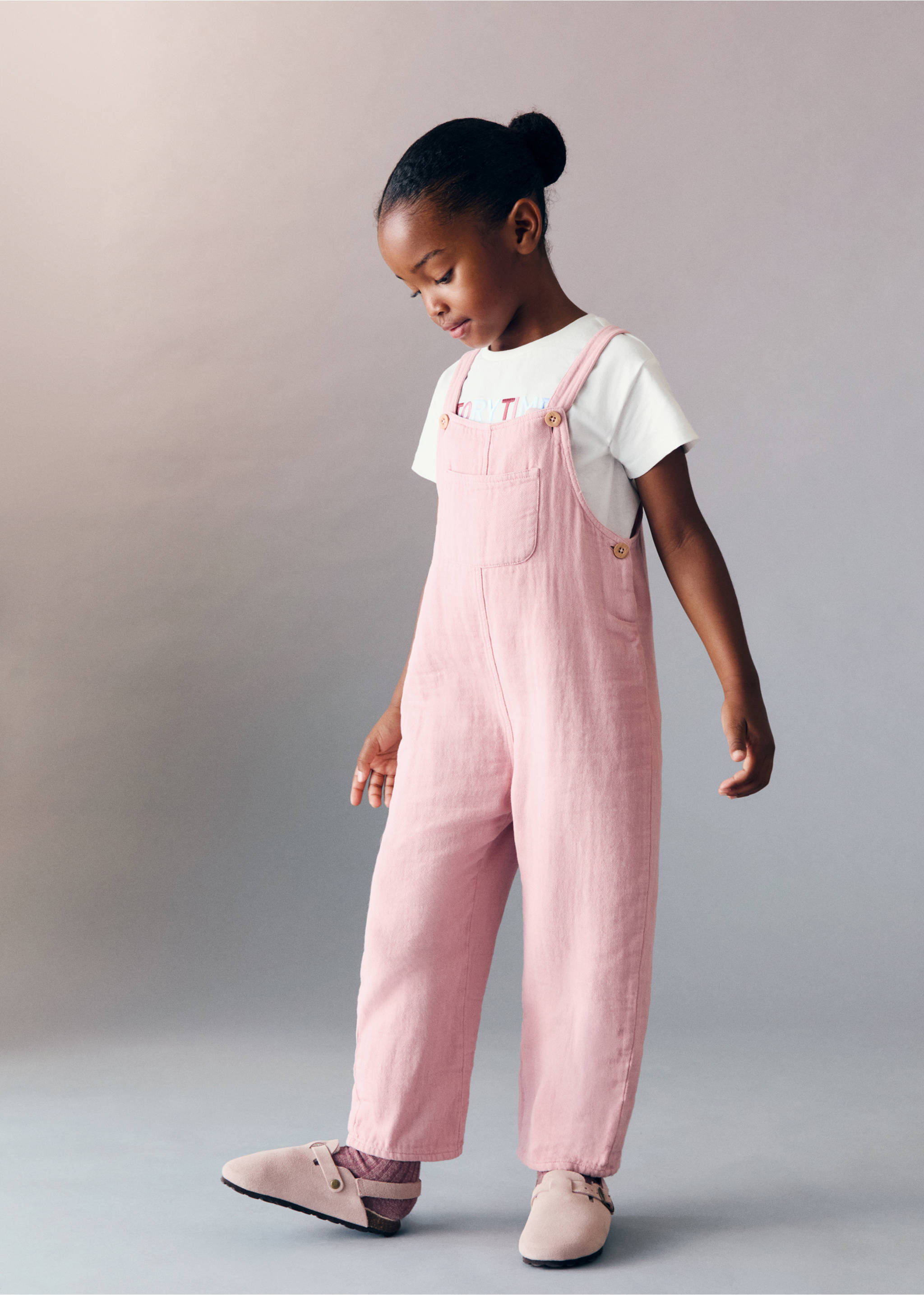 Long cotton dungarees - General plane, Cherry. Ref: 17083290-00.