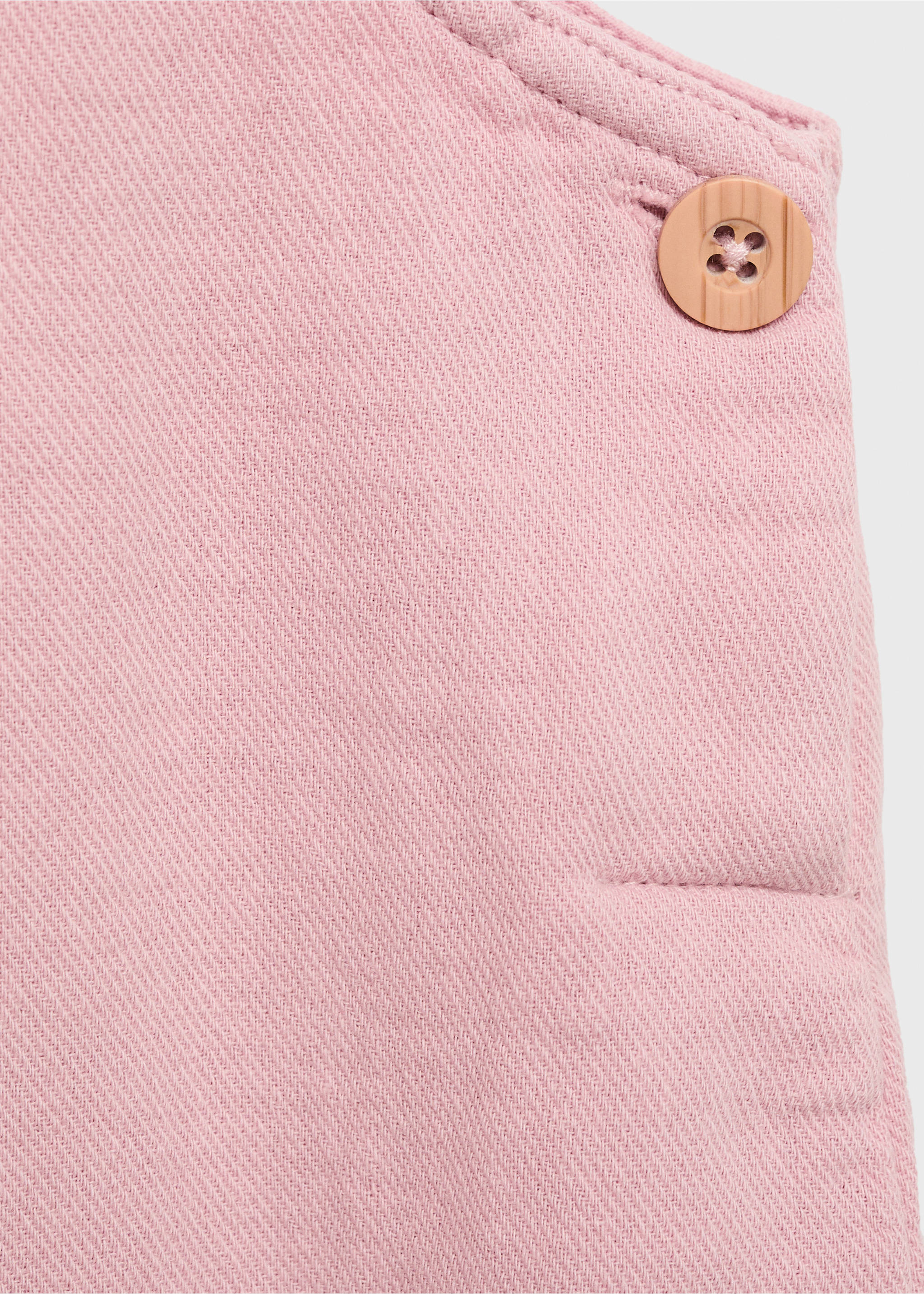 Long cotton dungarees - Details of the article 0, Cherry. Ref: 17083290-00.
