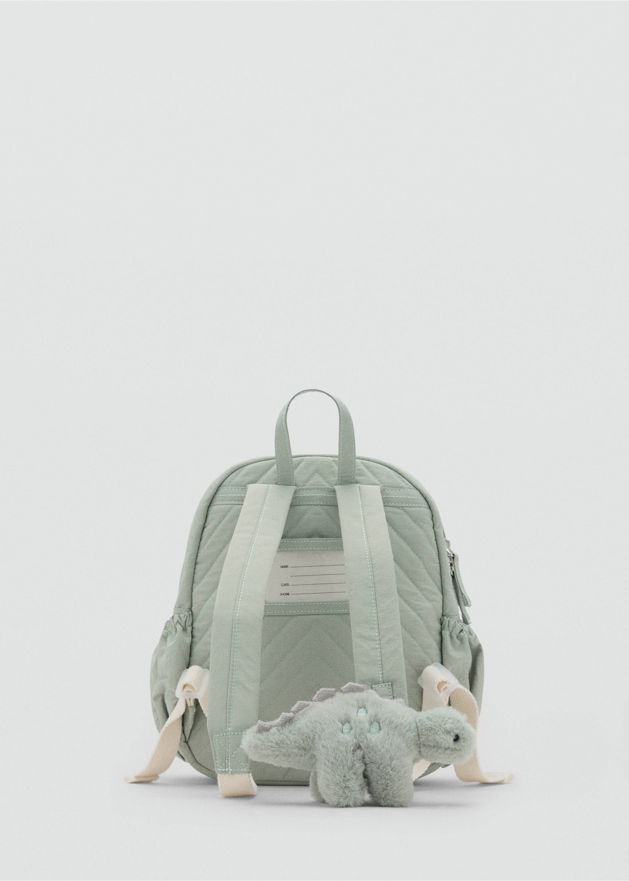 Dinosaur backpack - Details of the article 1, Aqua Green. Ref: 17083295-00.