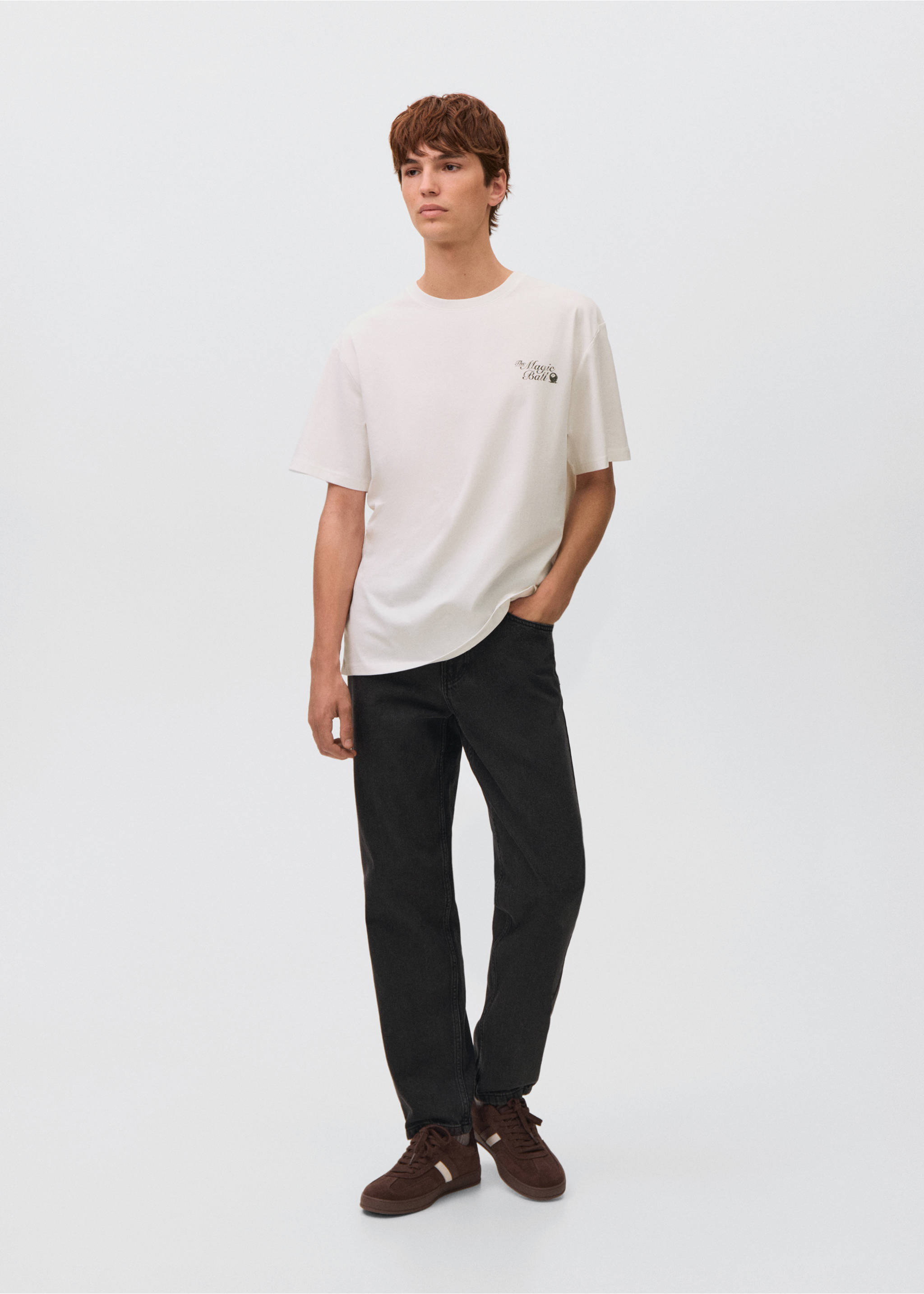 Straight jeans - General plane, Black denim. Ref: 17083296-00.