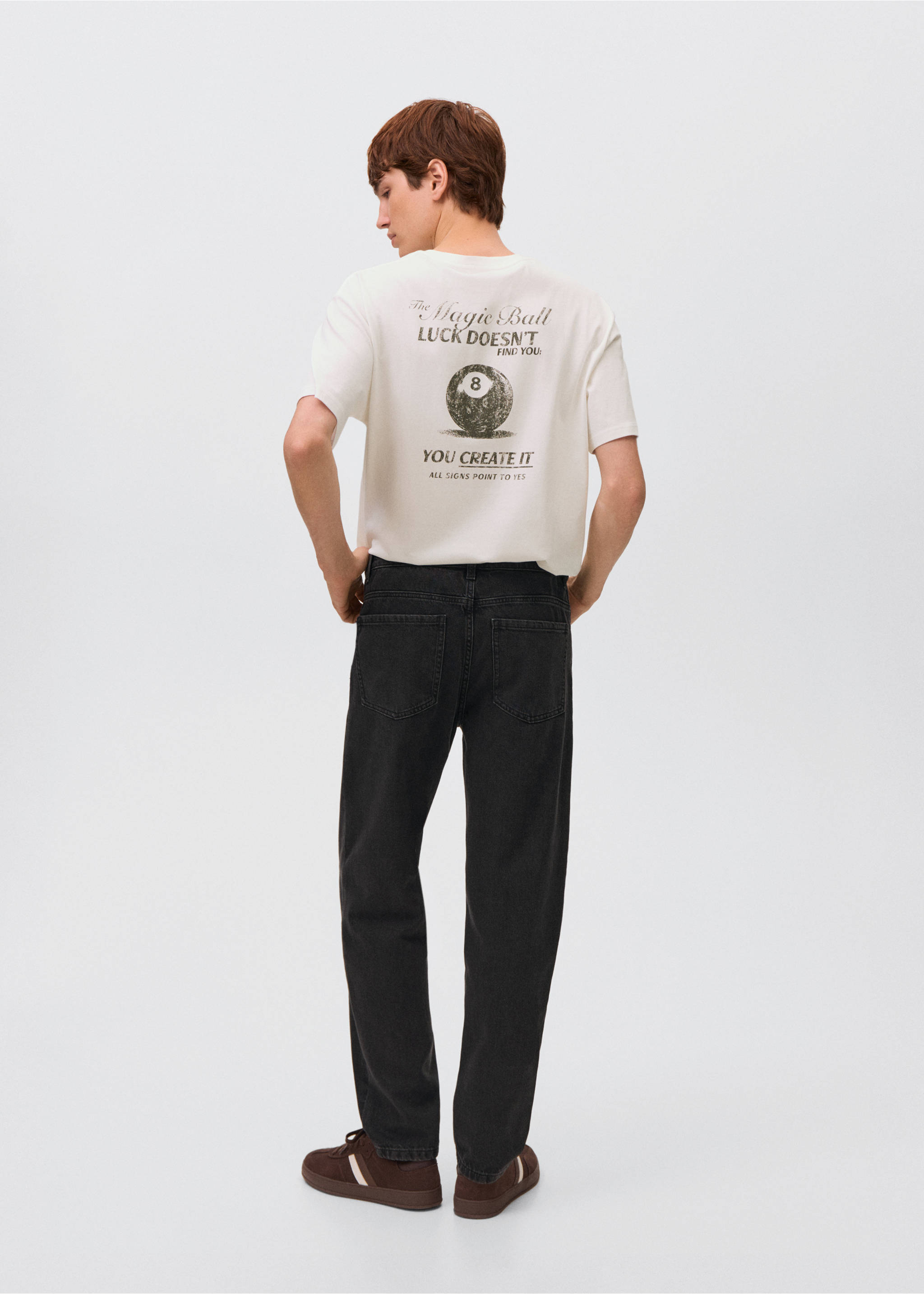 Straight jeans - Reverse of the article, Black denim. Ref: 17083296-00.