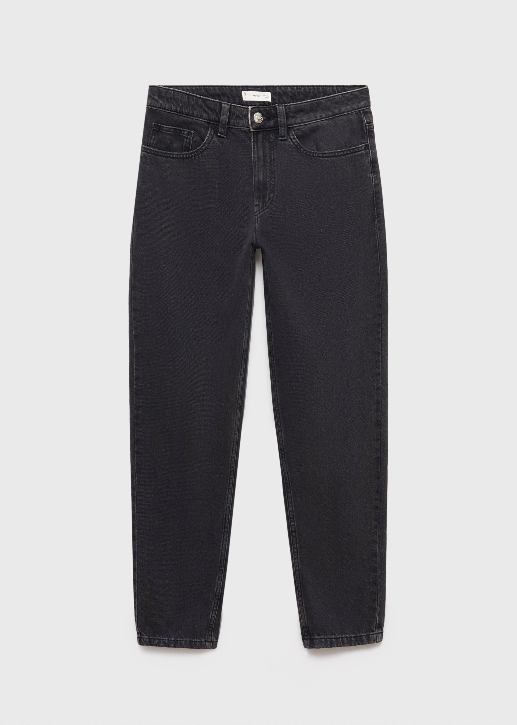 Jeans Straight - Artigo sem modelo, Black denim. Ref: 17083296-00.