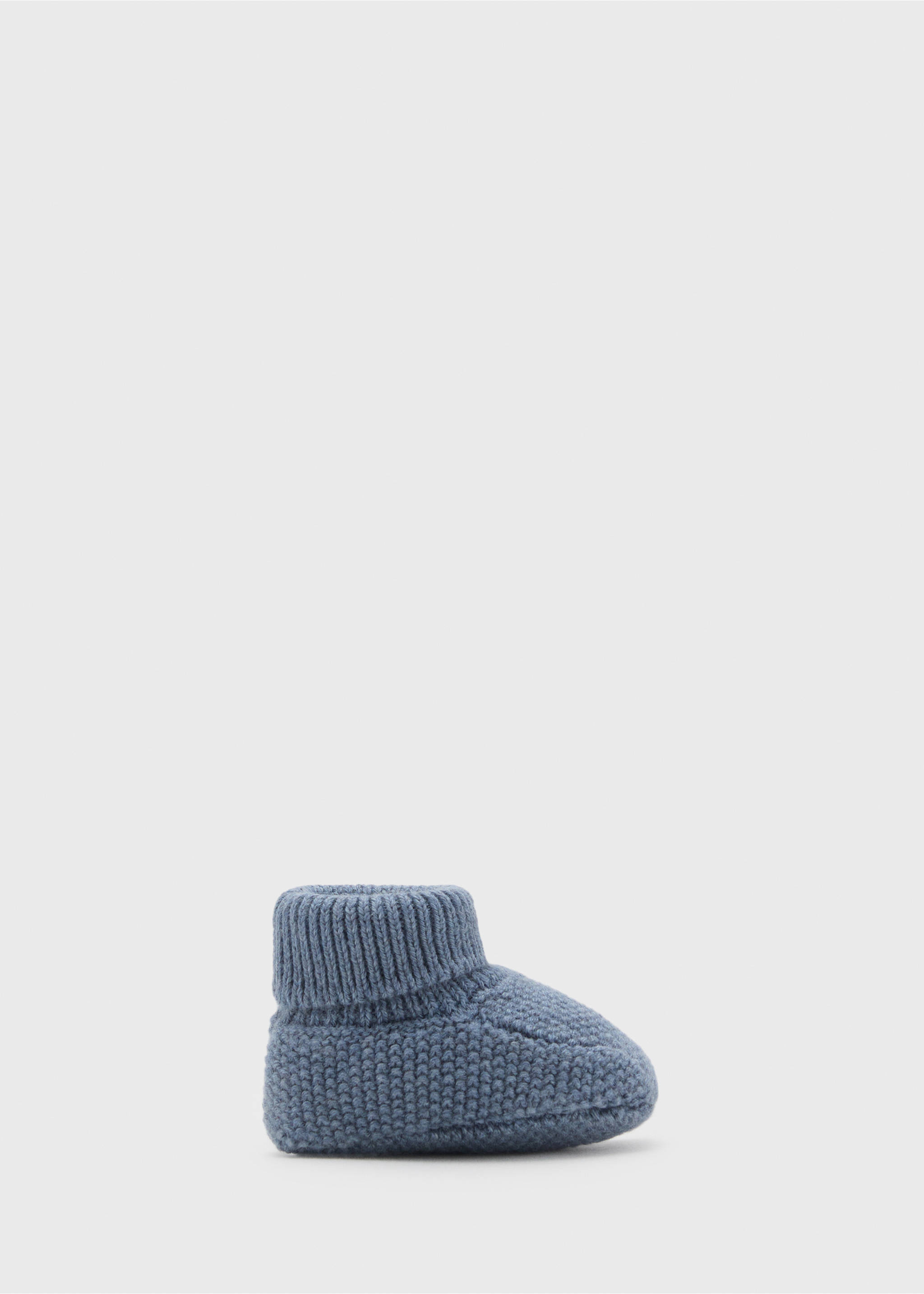 Knit bootees - Article without model, Blue. Ref: 17083305-00.