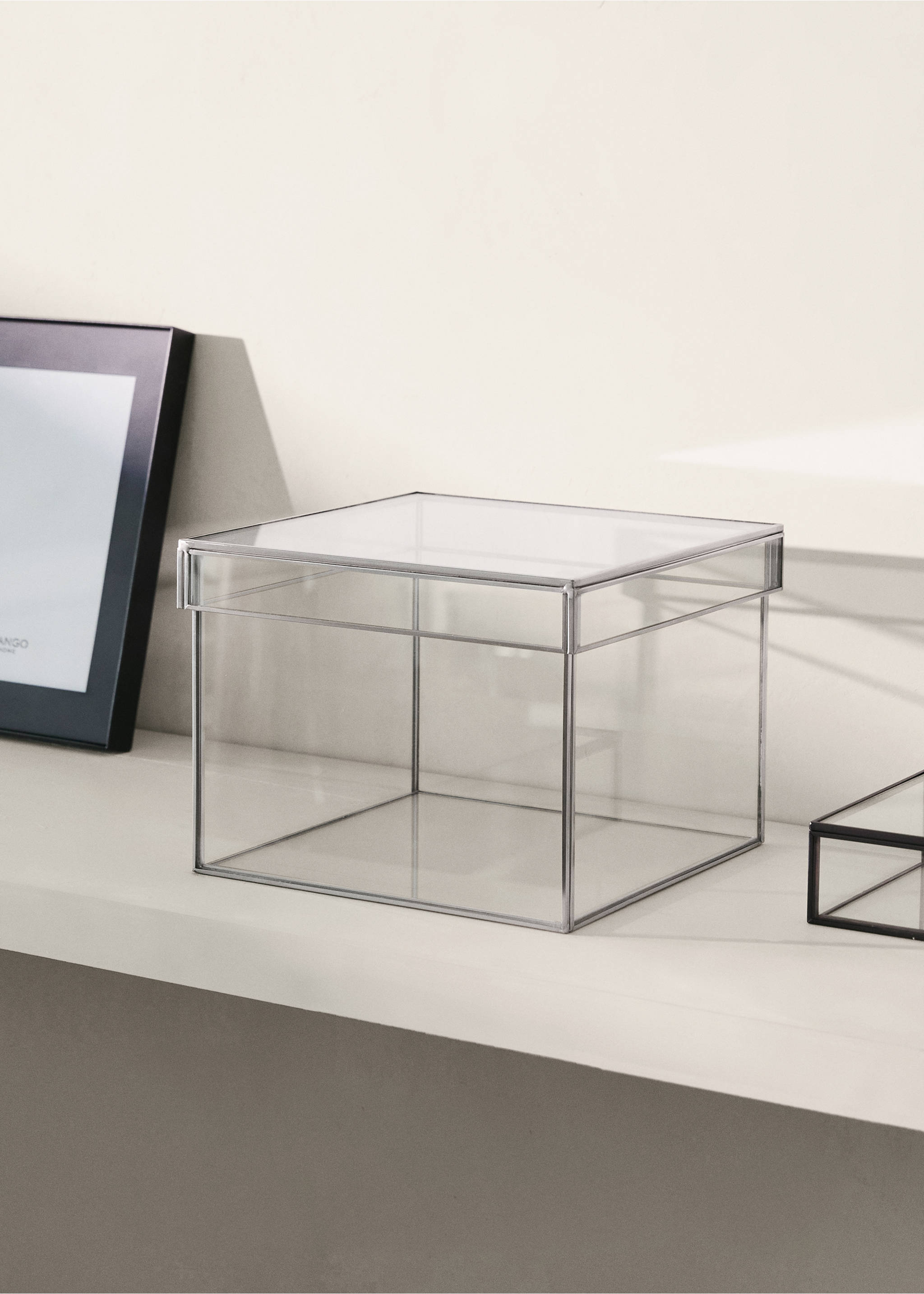 Medium square metal box - General plane, Silver. Ref: 17083309-00.