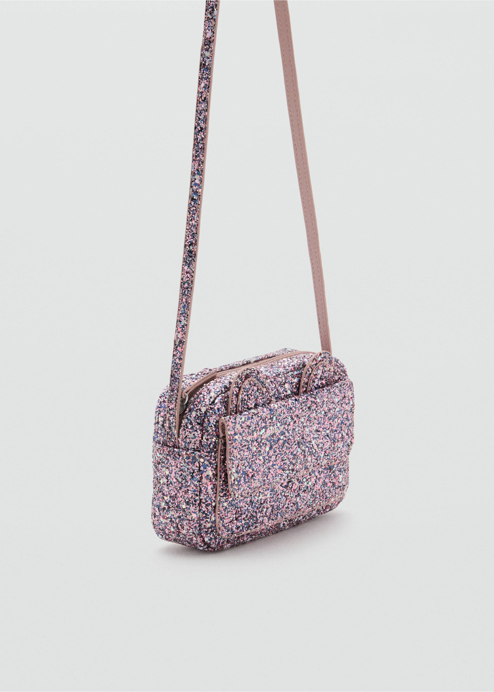 Tas met glitteroortjes - Middenvlak, Bleekroze. Ref: 17083310-00.