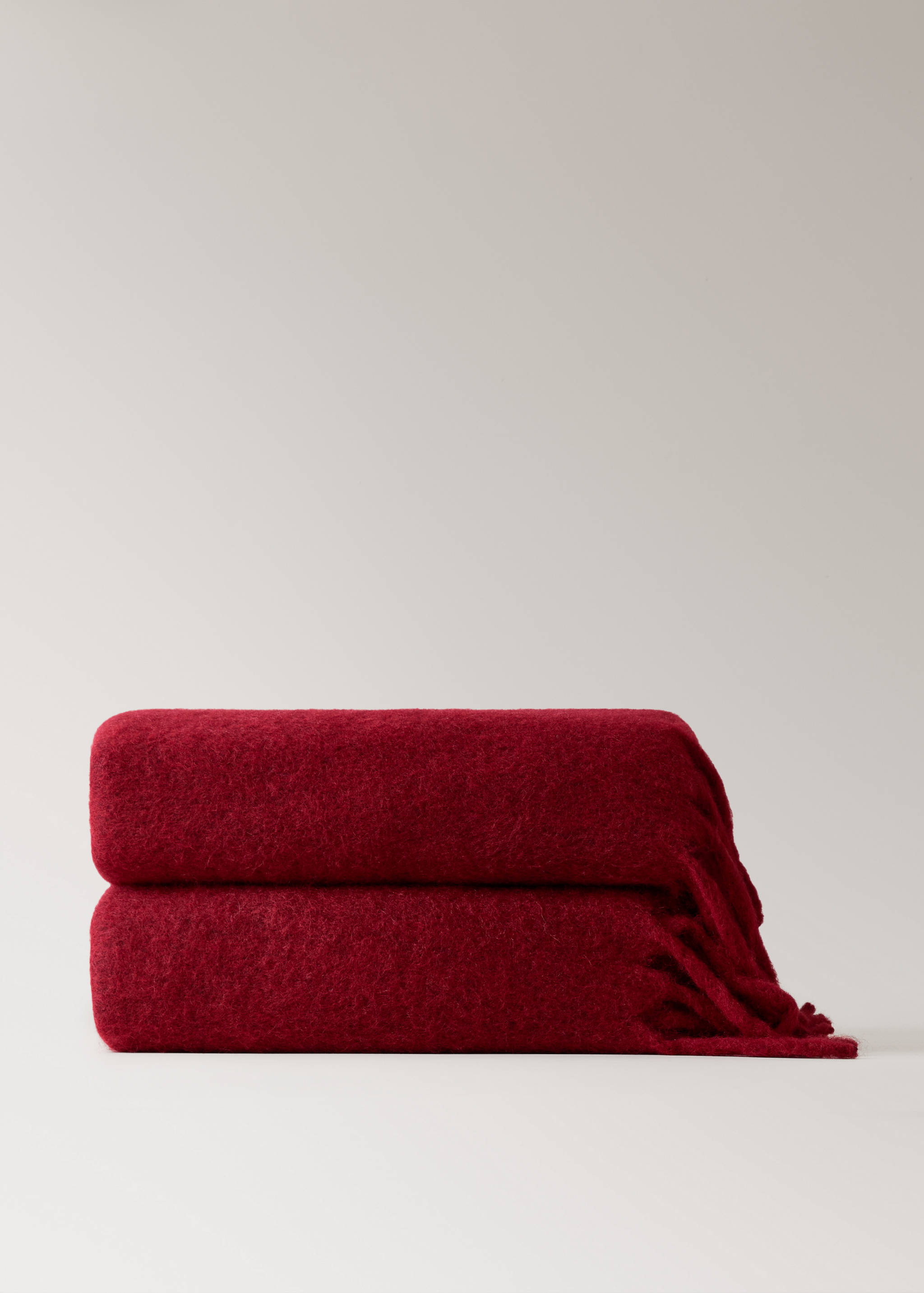 Melange-Kardierte Wollmischung Plaid - Artikel ohne Model