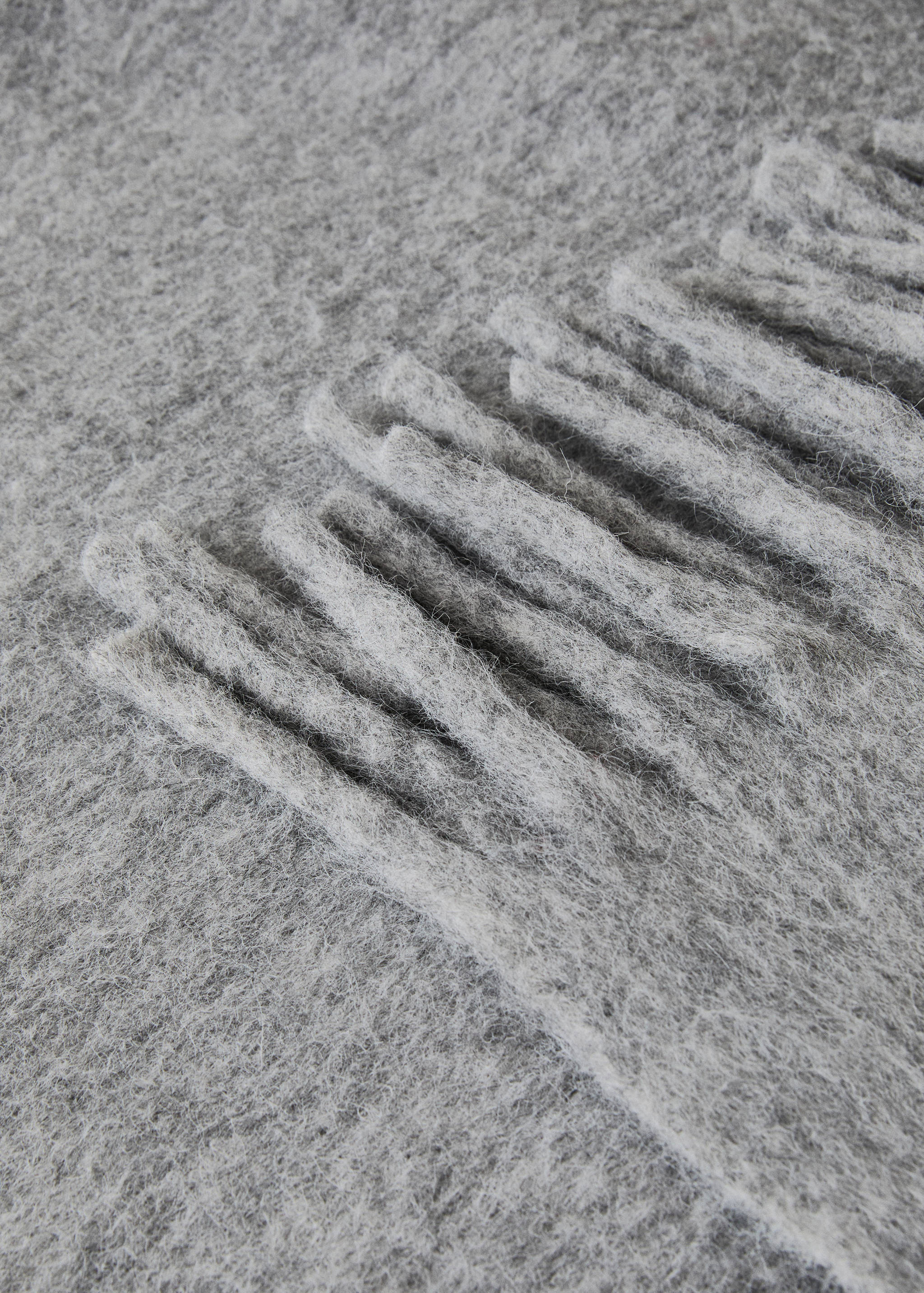Melange-Kardierte Wollmischung Plaid - Detail des Artikels 1