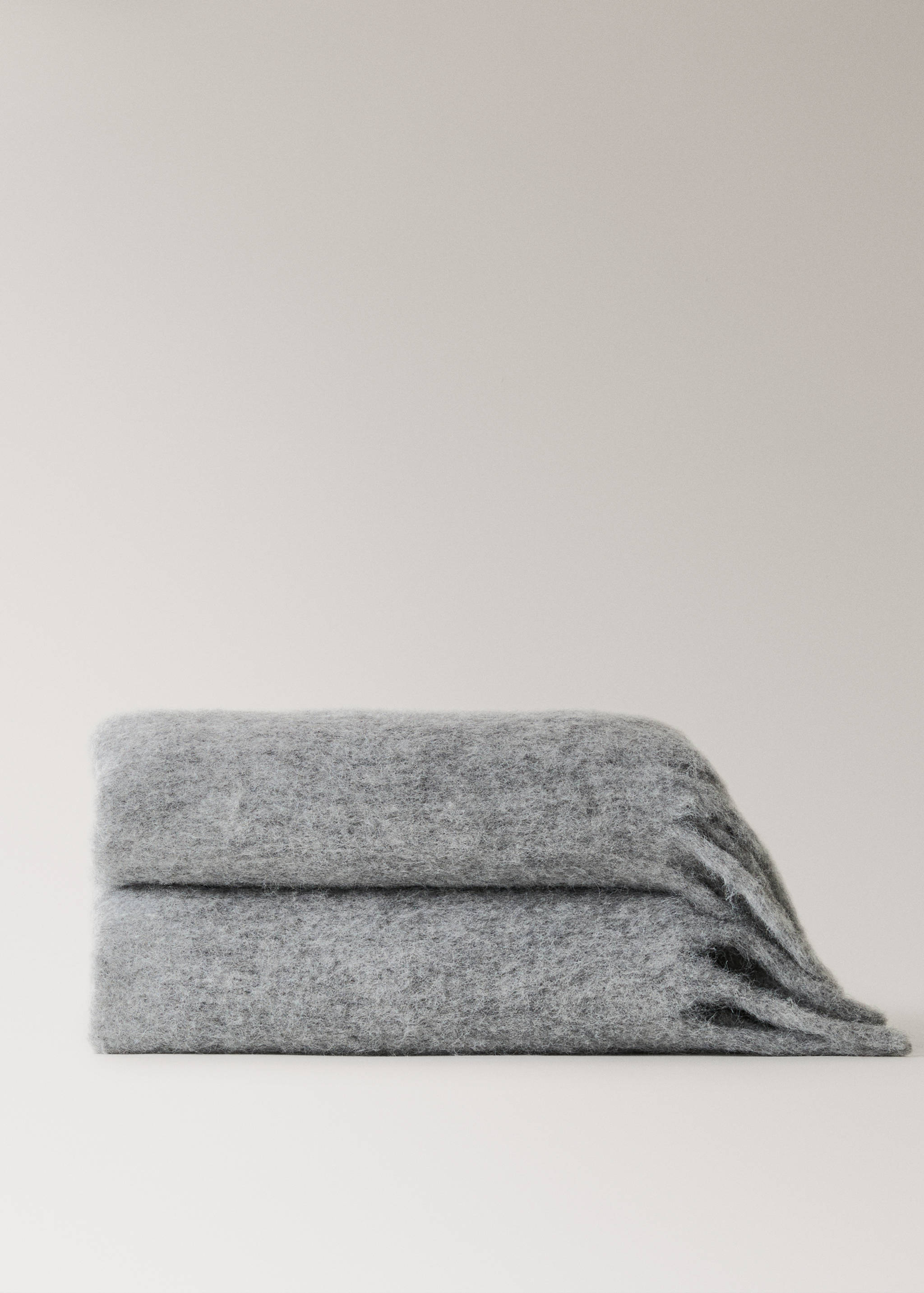 Melange-Kardierte Wollmischung Plaid - Artikel ohne Model