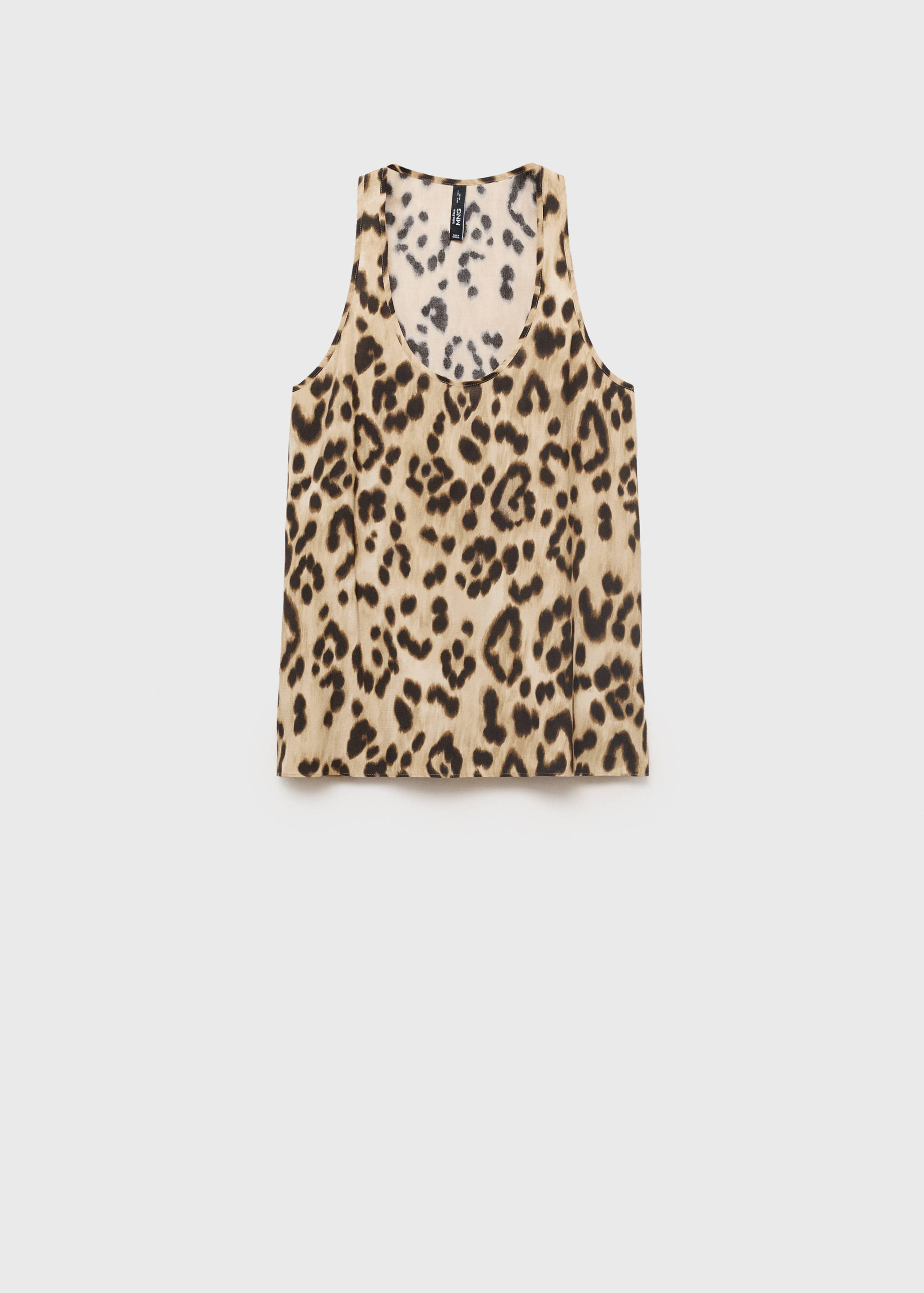 Leoparden-Top mit tiefem Dekolleté - Artikel ohne Model