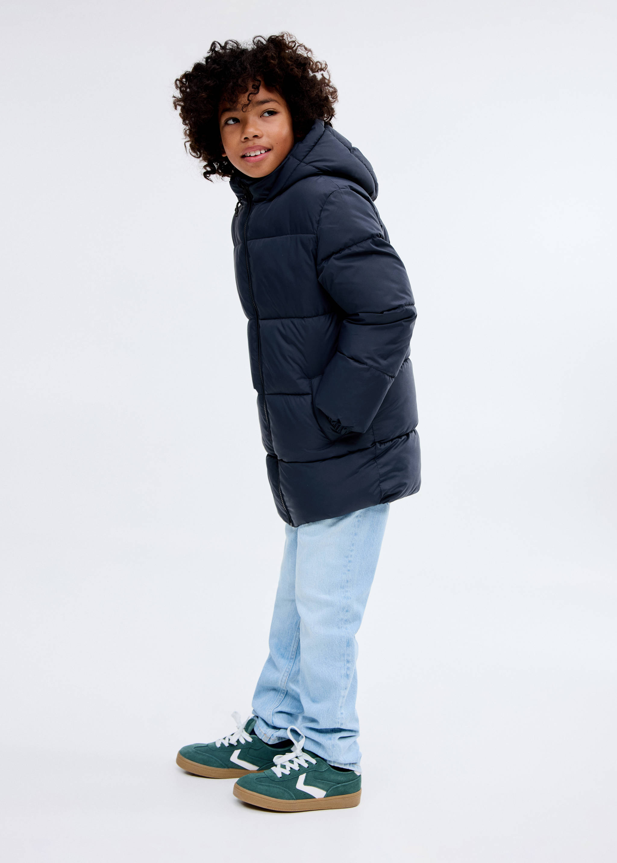 Manteau long avec doublure matelassée - Plan général
