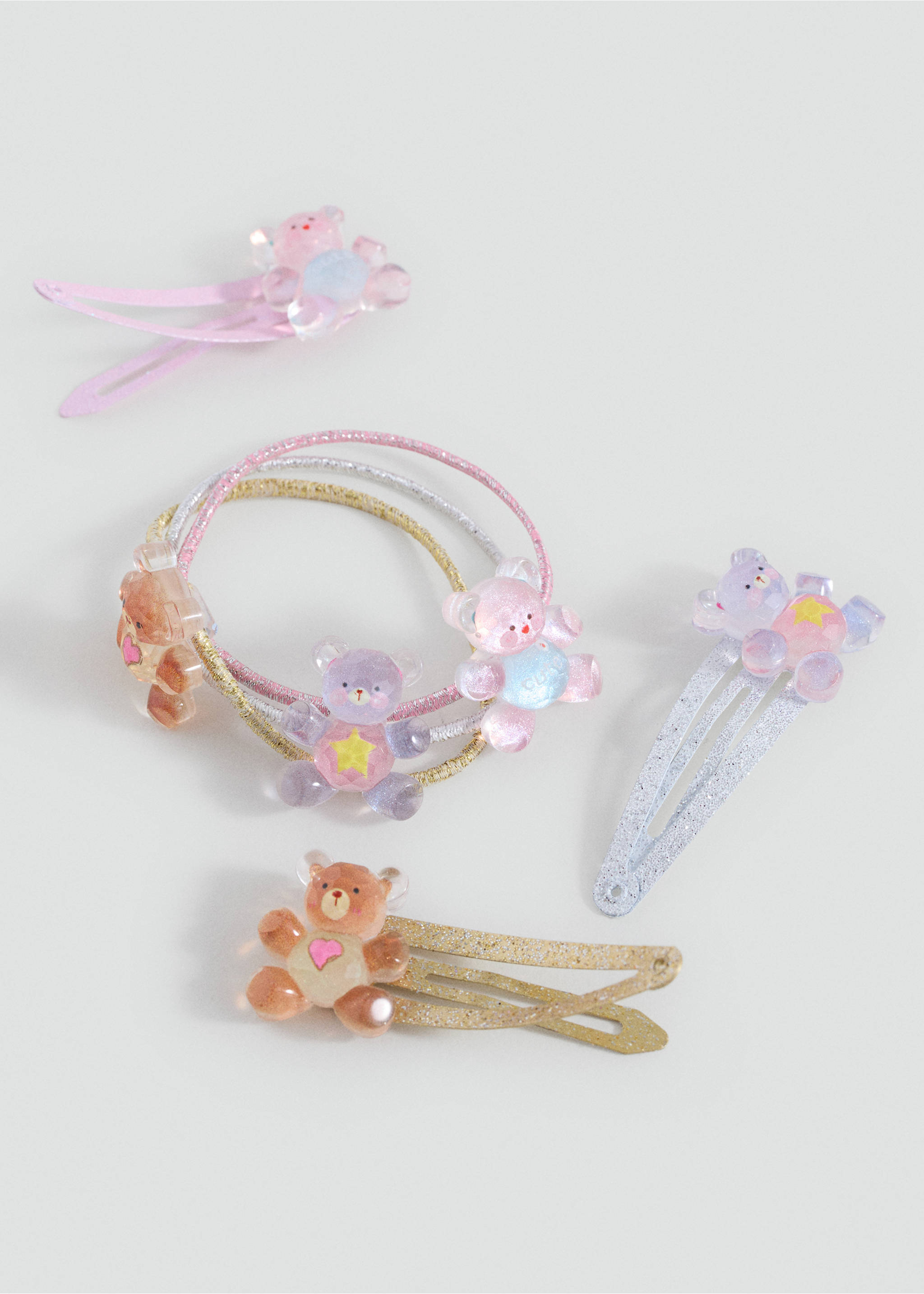 Pack of rubber bands and clips - Medium plane, Pink. Ref: 17083808-00.