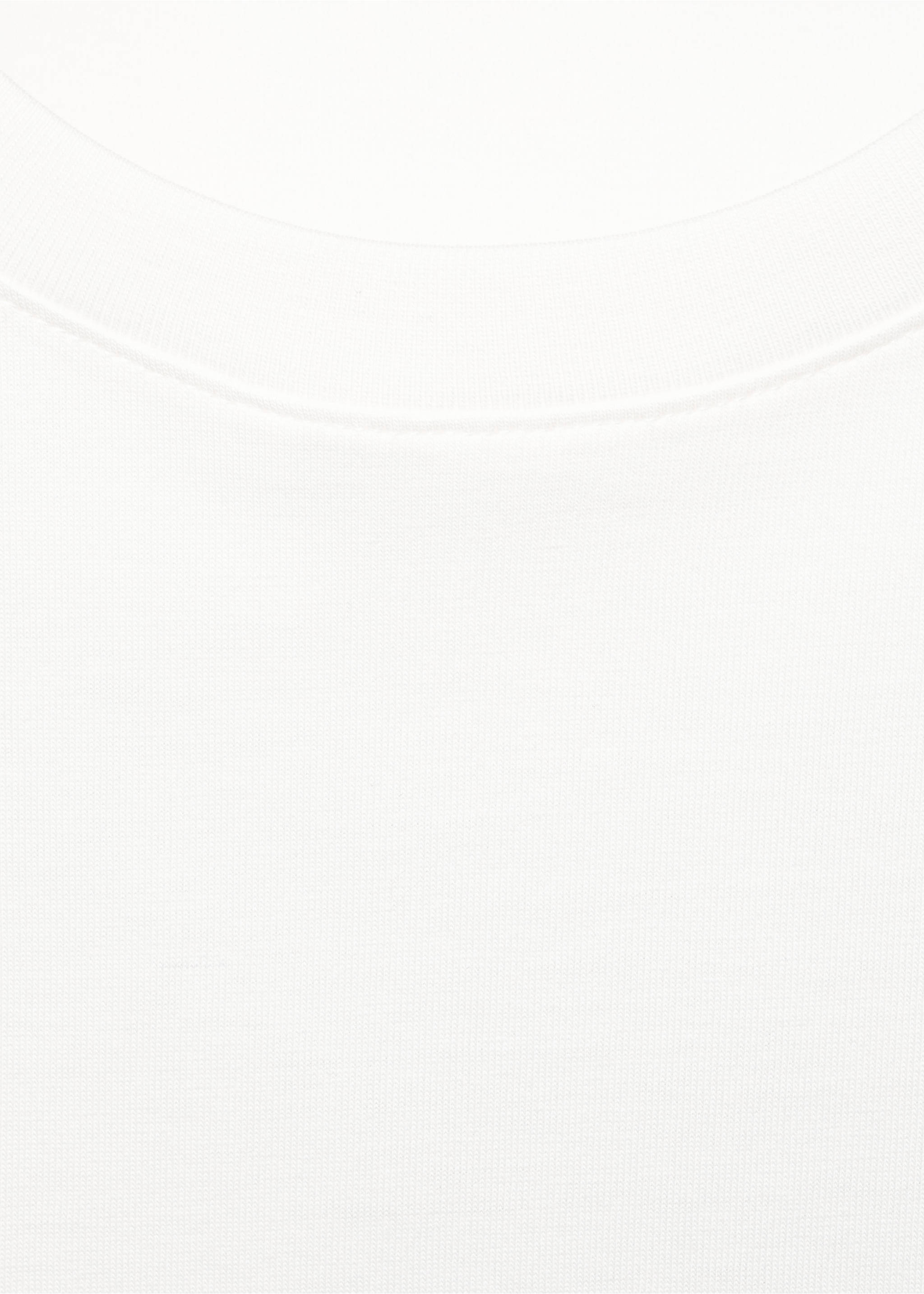 Printed cotton-blend t-shirt - Details of the article 8, Off White. Ref: 17083823-00.