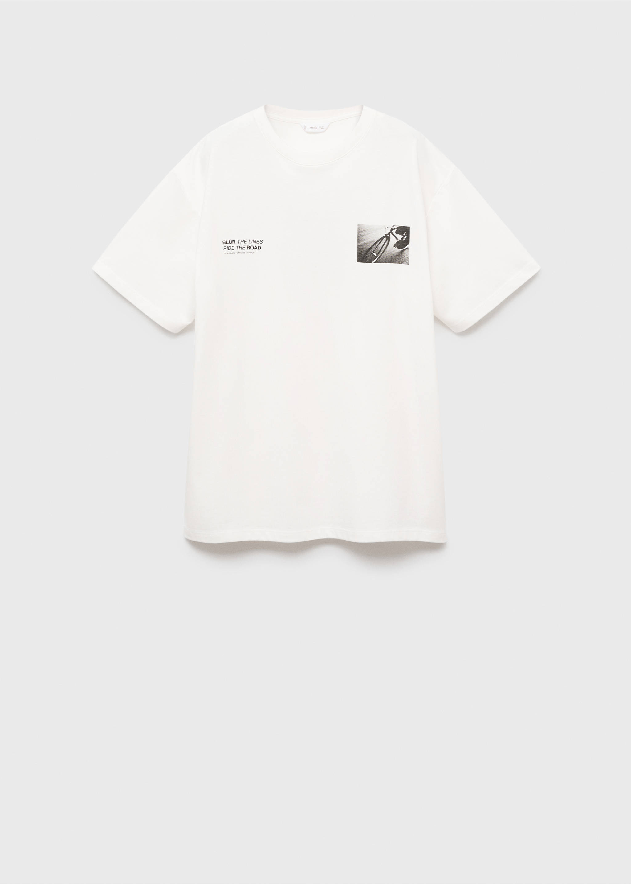 Printed cotton-blend t-shirt - Article without model, Off White. Ref: 17083823-00.