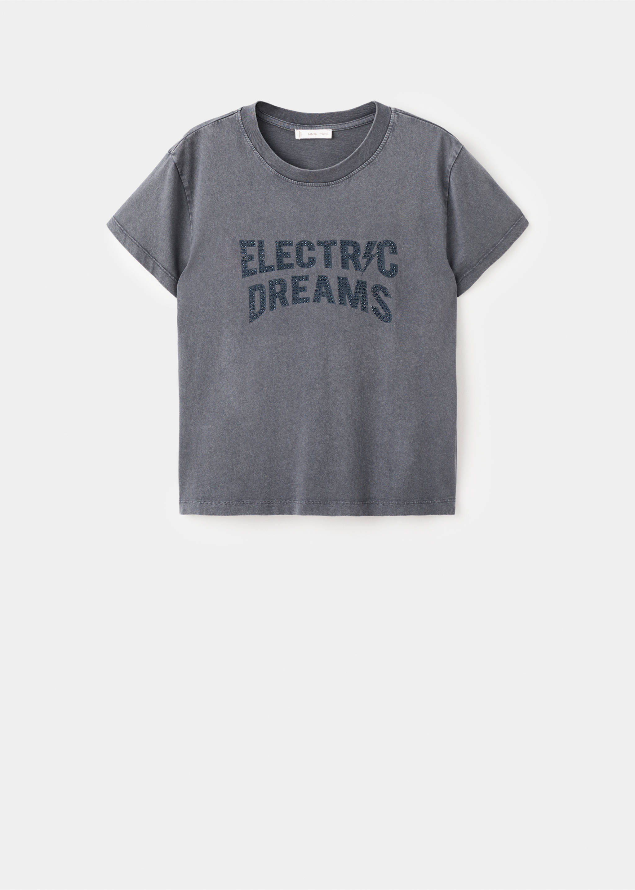 T-shirt med text i strass - Artikel utan modell, Kol. Ref: 17083827-00.