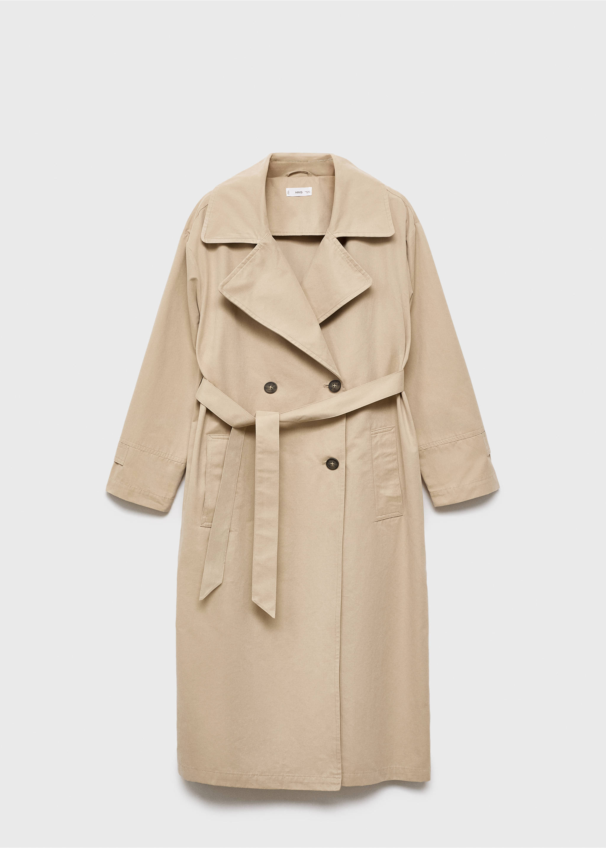 Classic trench coat with belt - Article without model, Beige. Ref: 17084069-00.