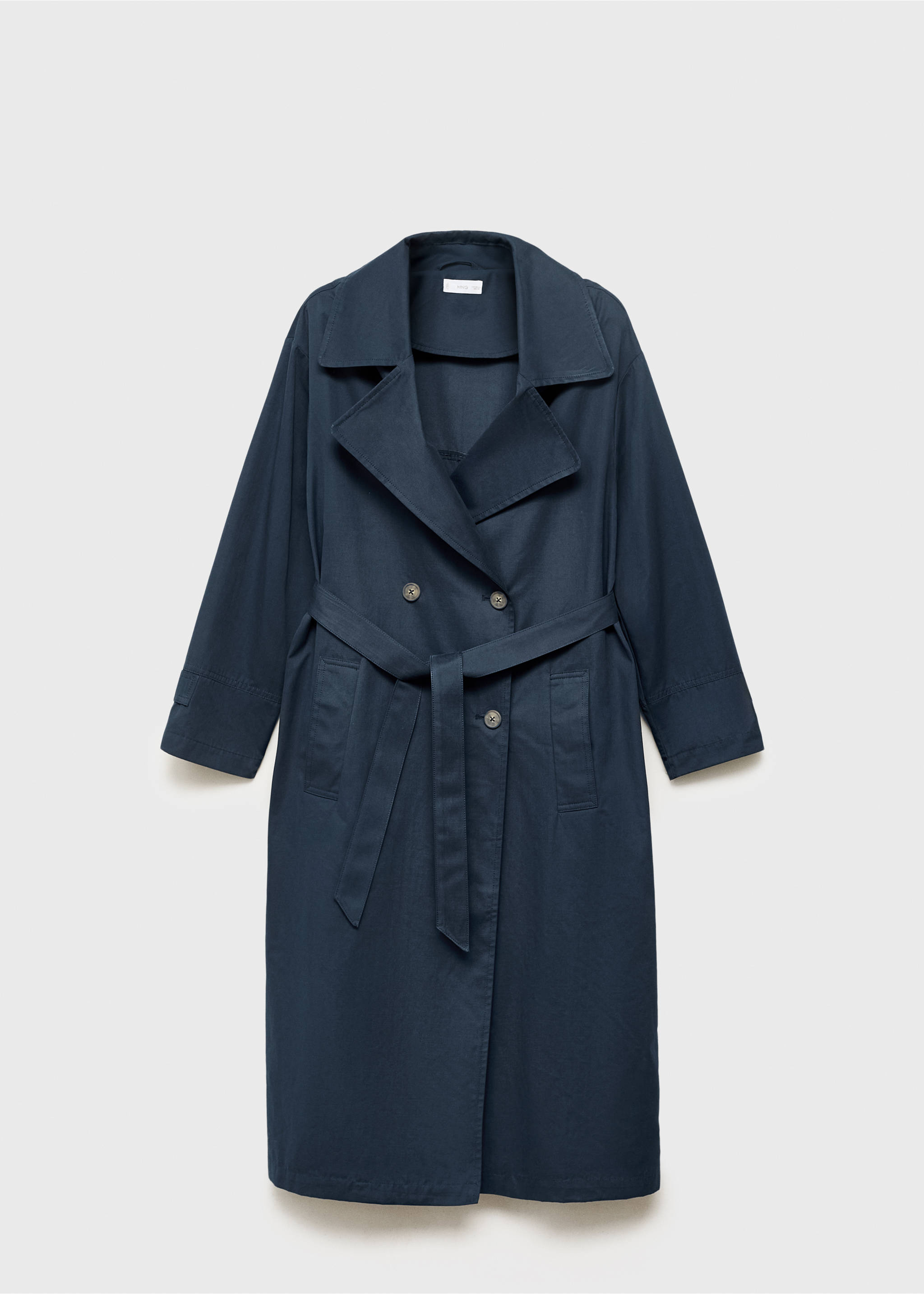 Classic trench coat with belt - Article without model, Navy. Ref: 17084069-00.