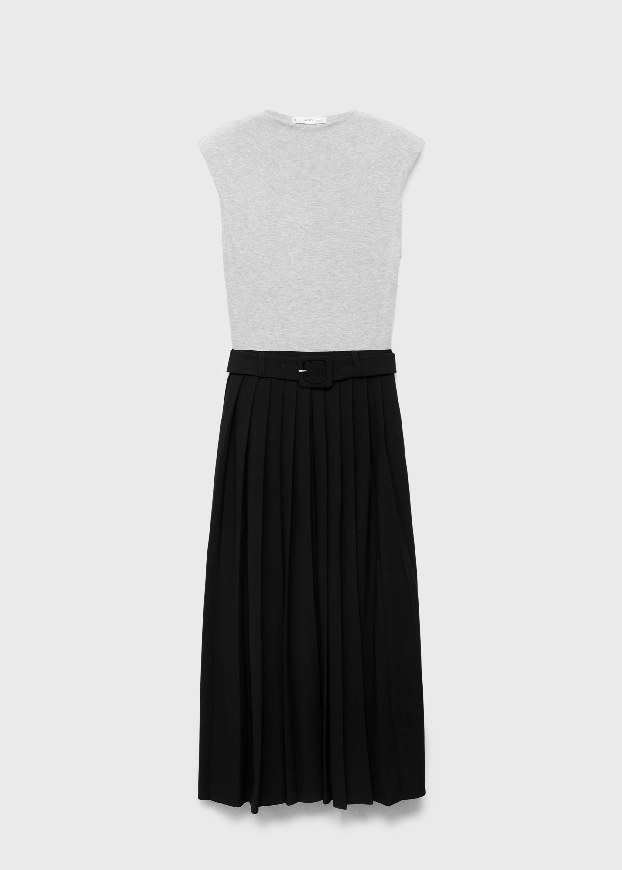 Contrasting belt dress - Article without model