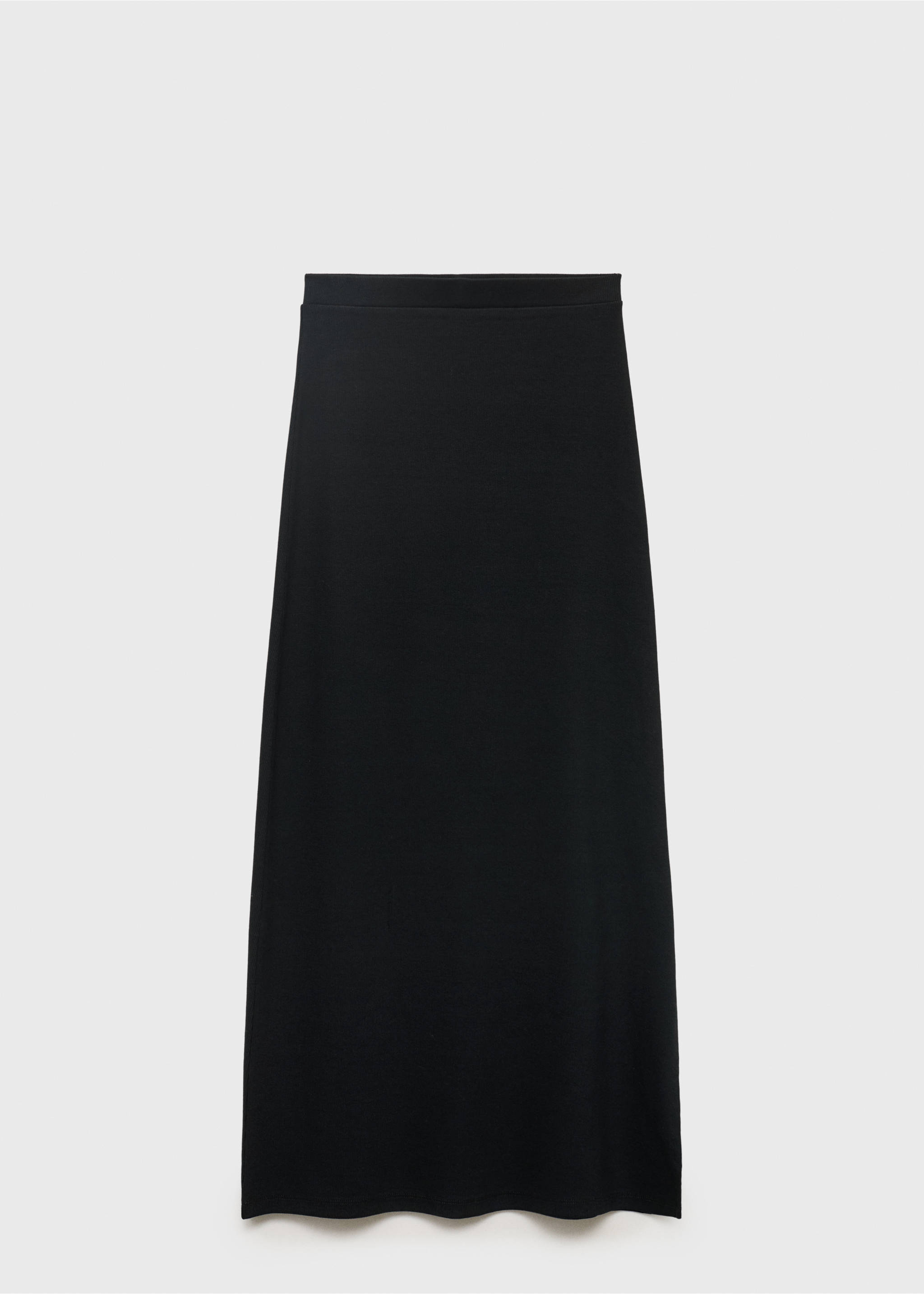 Slit long skirt - Article without model, Black. Ref: 17084072-00.