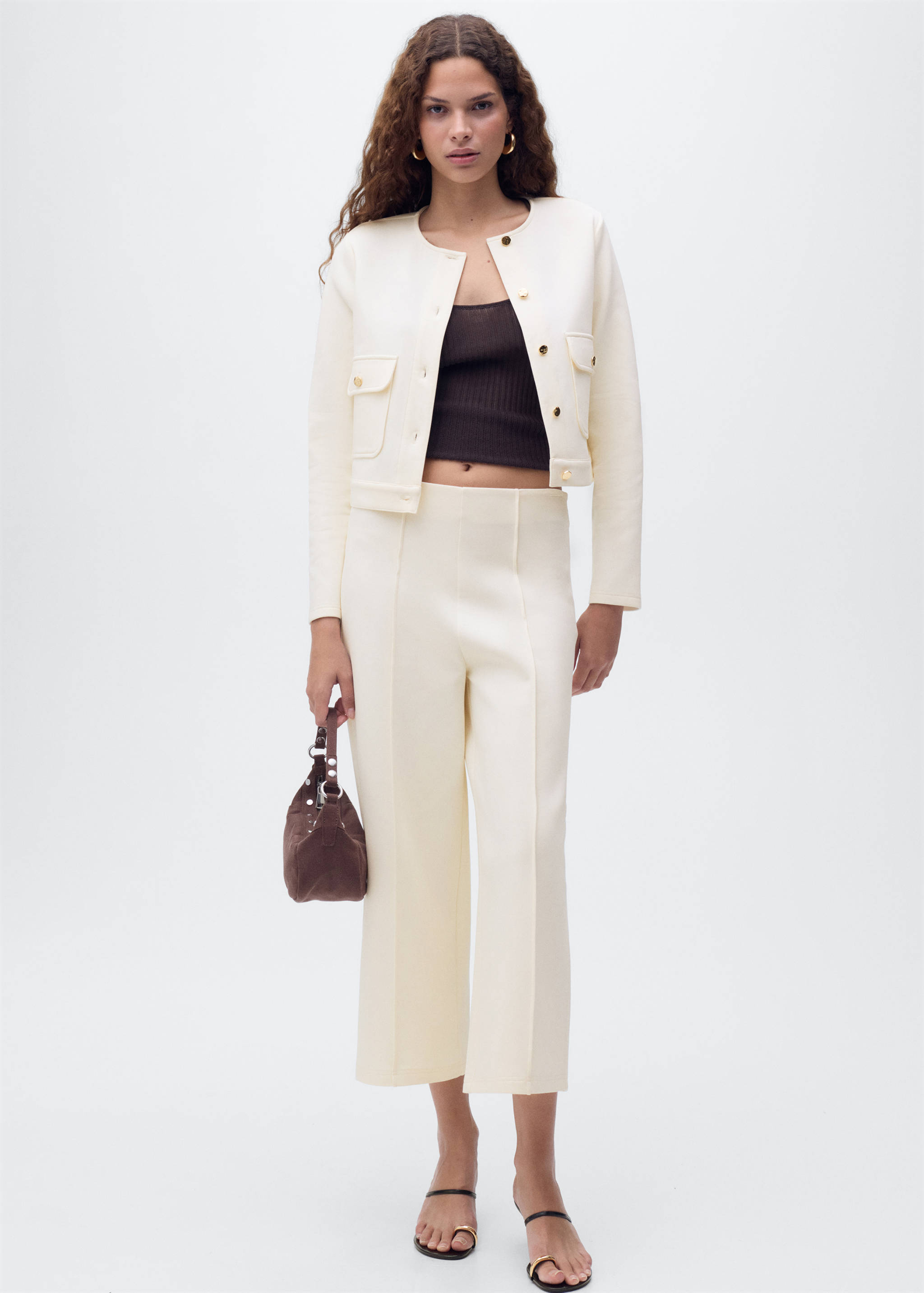 Pantalon crop coton - Plan général