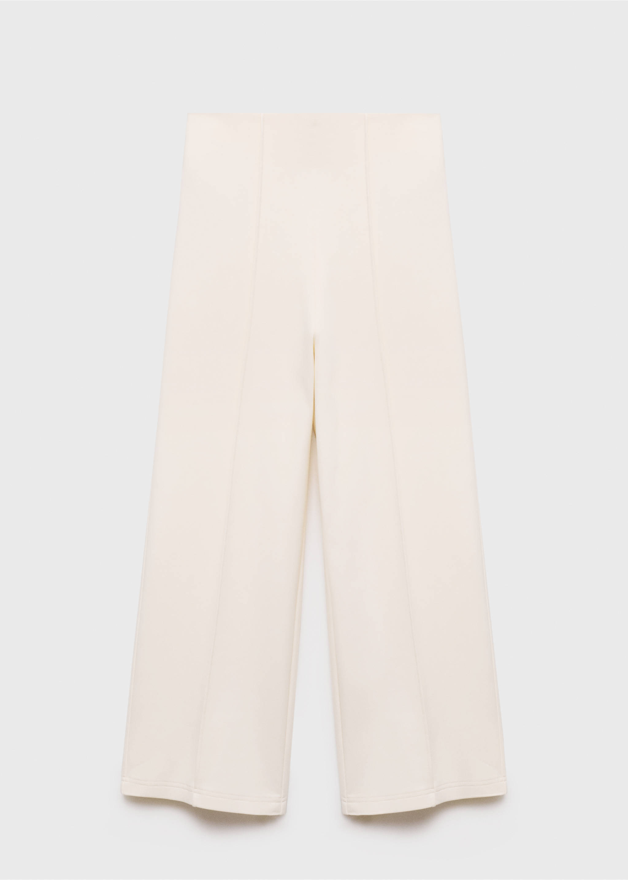 Cotton crop trousers - Article without model, Ecru. Ref: 17084074-00.