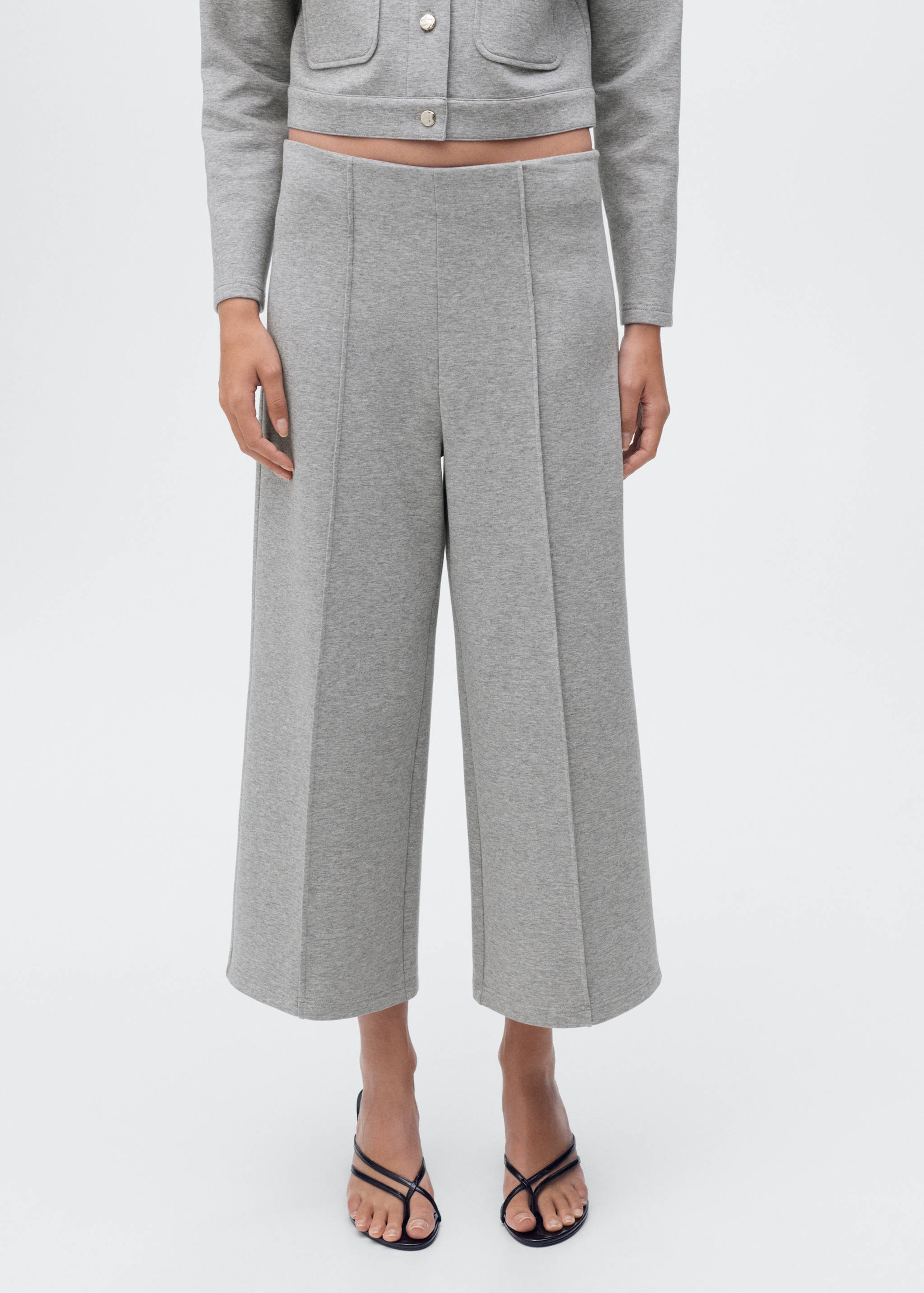 Pantalon crop coton - Plan moyen