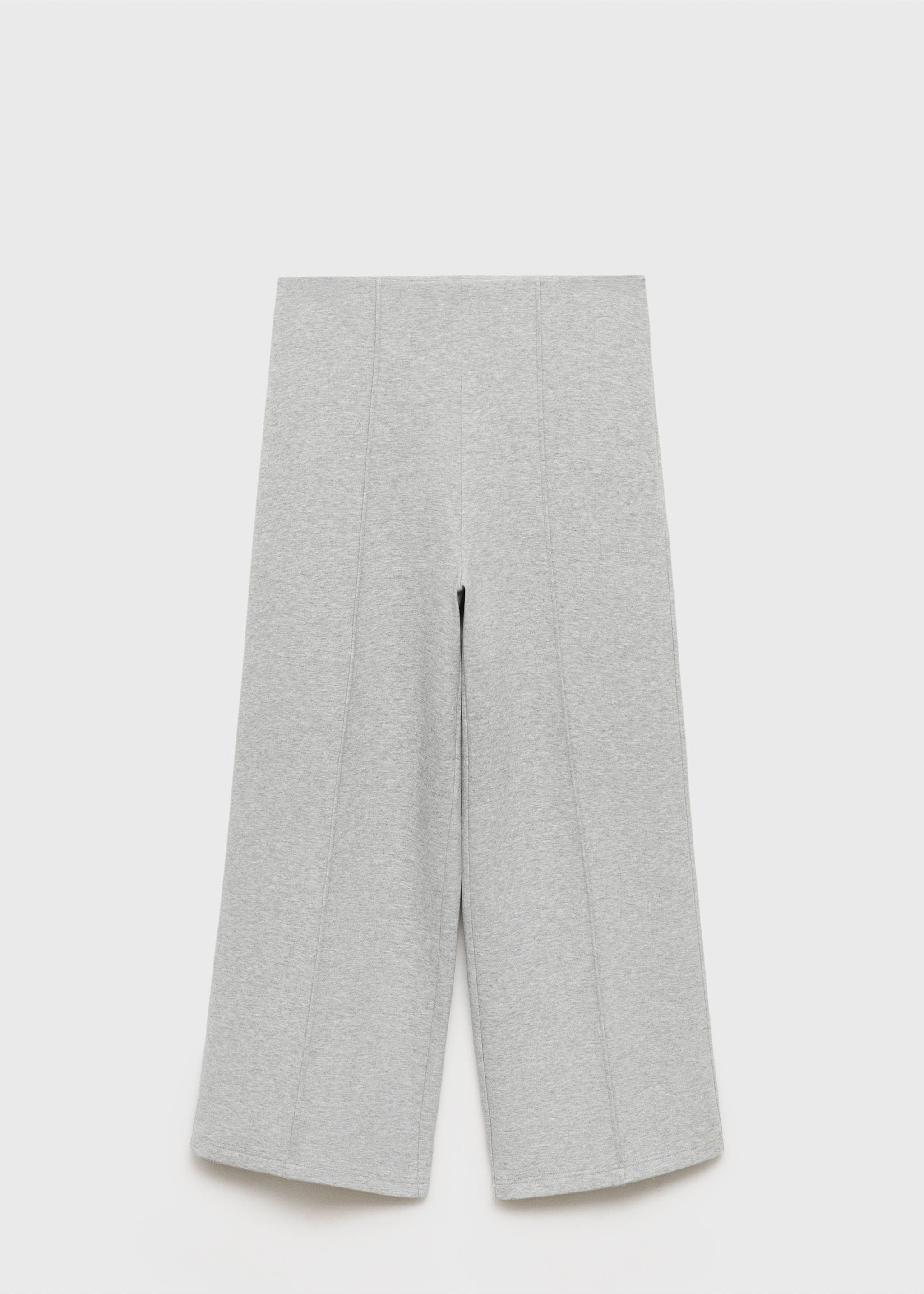 Cotton crop trousers - Article without model, Medium Heather Grey. Ref: 17084074-00.