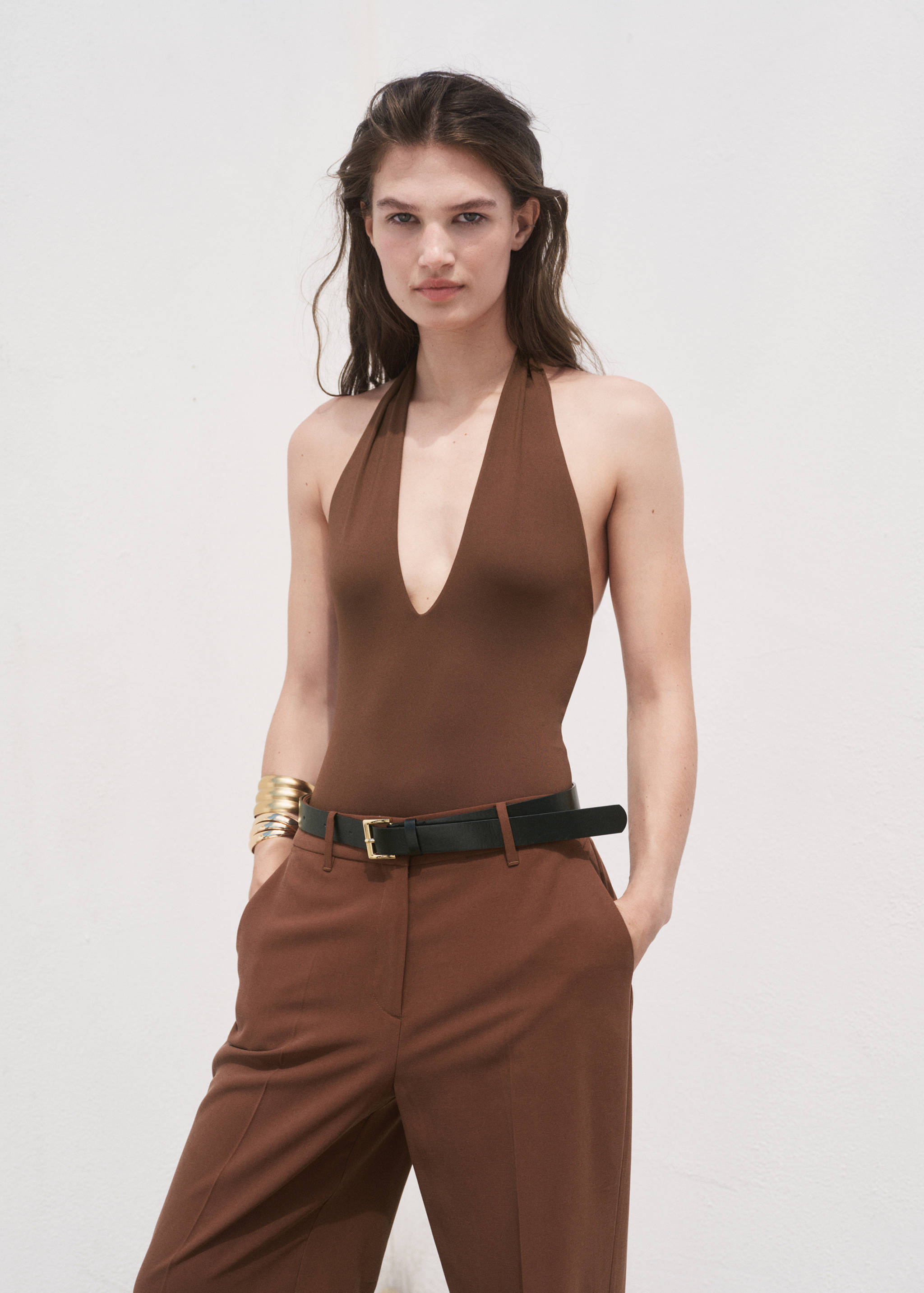 Gerade Hose mit mittlerem Bund - Detail des Artikels 1