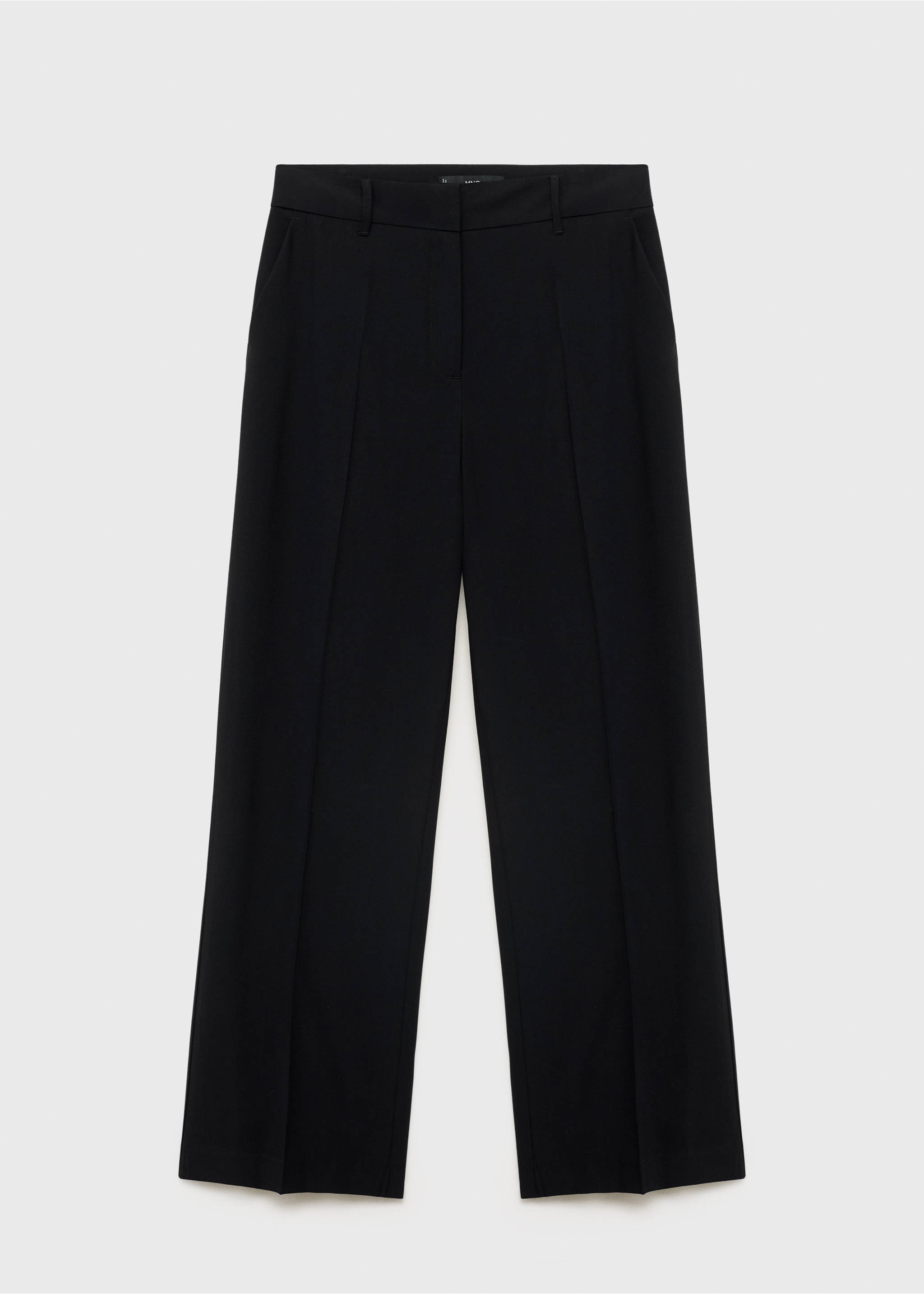 Pantalon droit taille normale - Article sans modèle, Noir. Ref: 17084078-00.