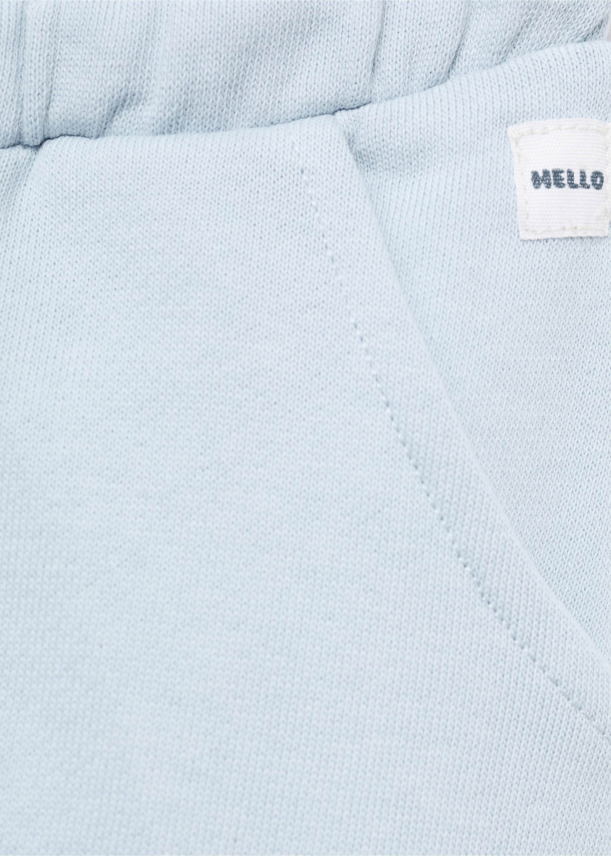 Cotton drawstring joggers - Details of the article 8, Sky Blue. Ref: 17084079-00.