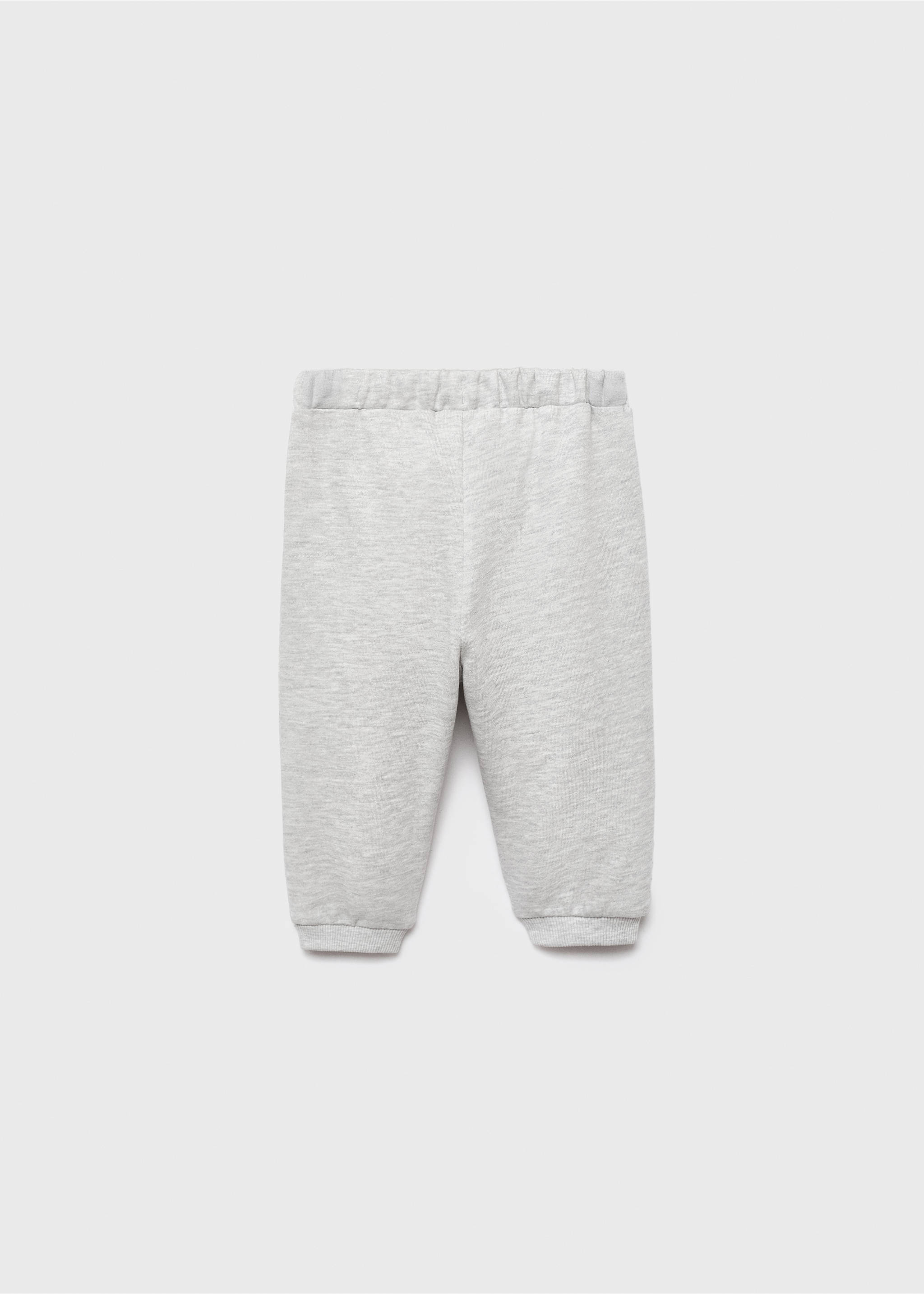 Joggers algodón cordón - Reverso del artículo, Gris claro vigoré. Ref: 17084079-00.