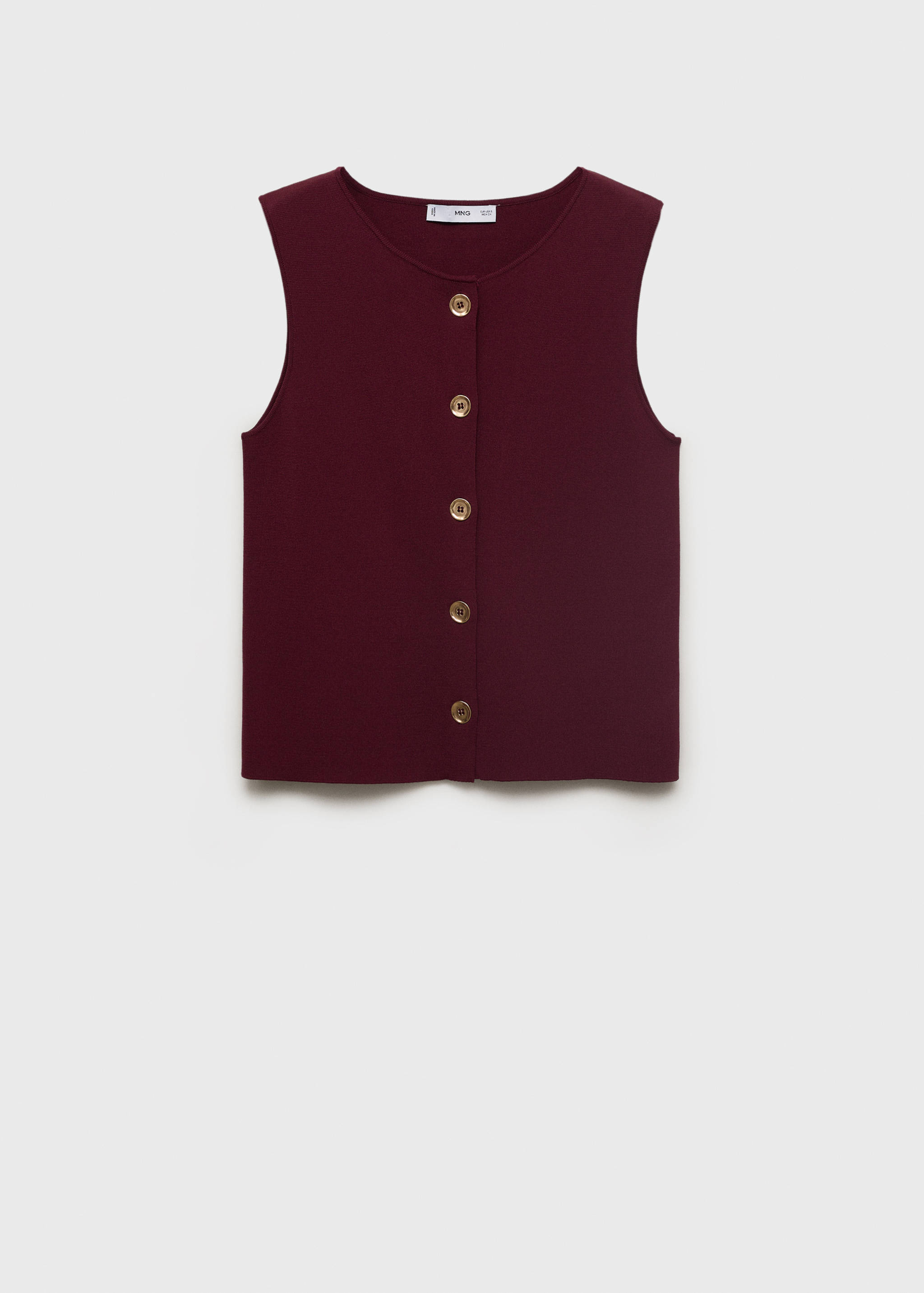 Fine-knit gilet - Article without model