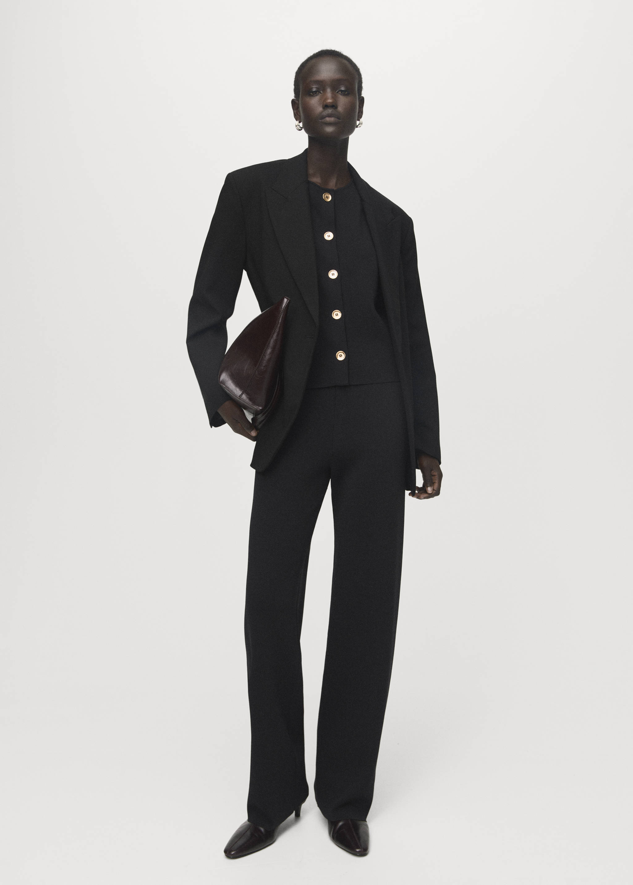 Fine-knit gilet - General plane
